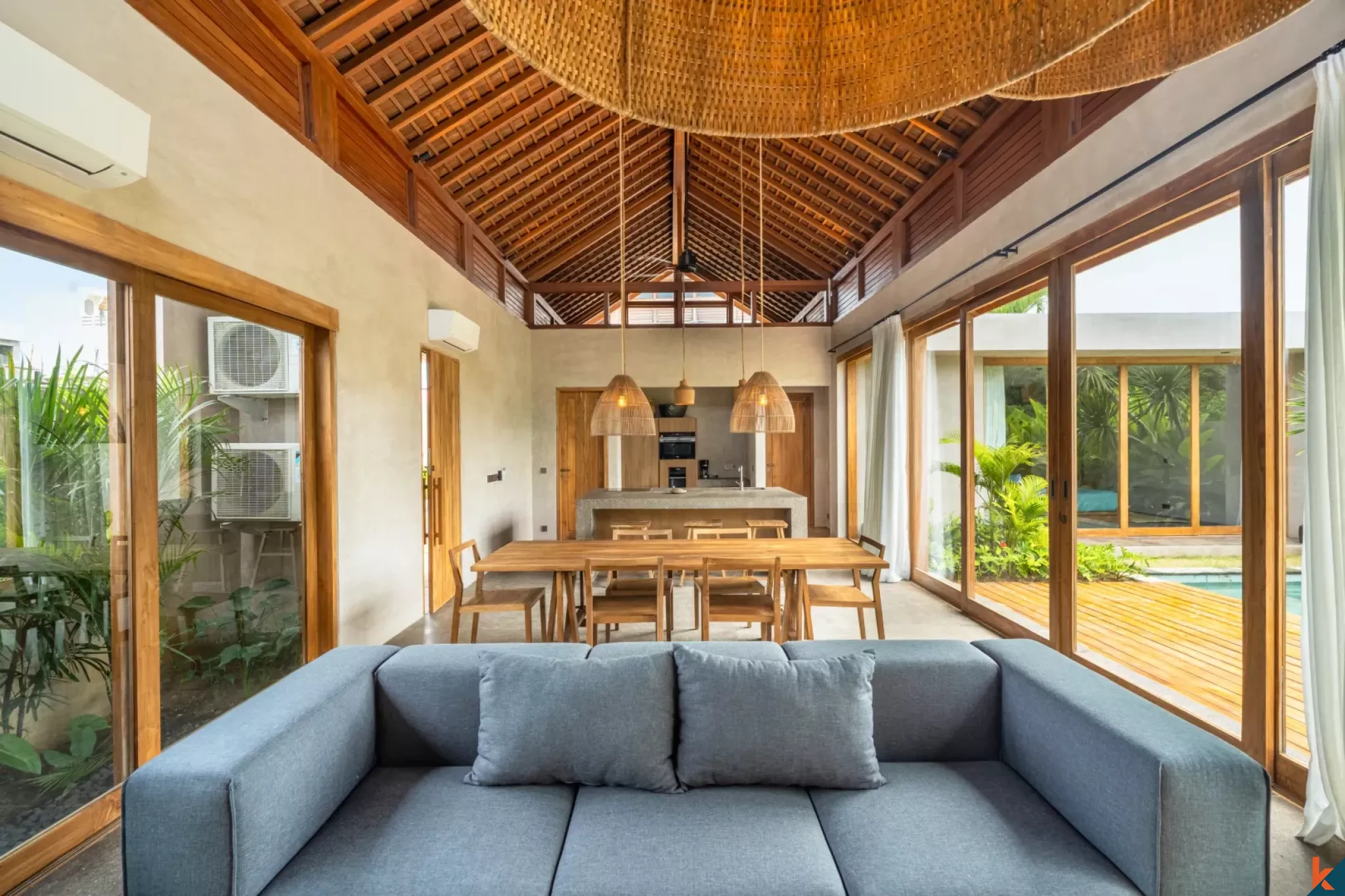 Serene two bedroom leasehold property with ricefield view in Seseh