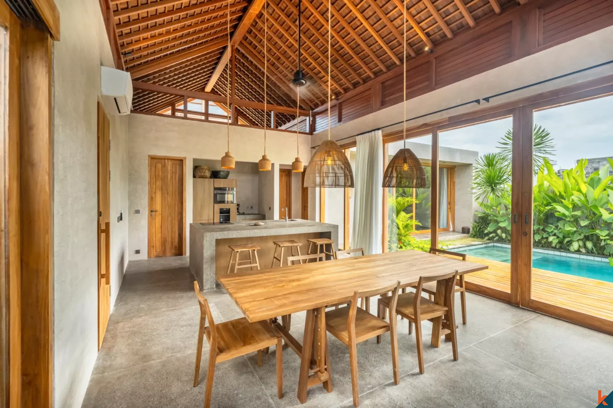 Serene two bedroom leasehold property with ricefield view in Seseh