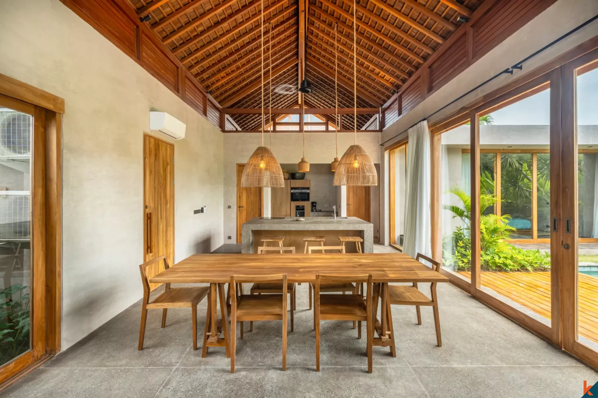 Serene two bedroom leasehold property with ricefield view in Seseh