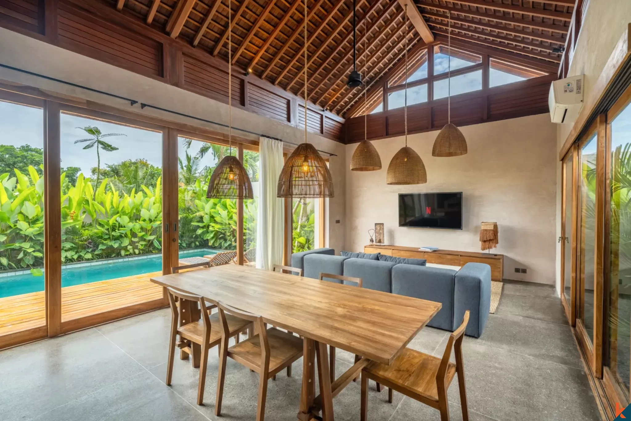 Serene two bedroom leasehold property with ricefield view in Seseh