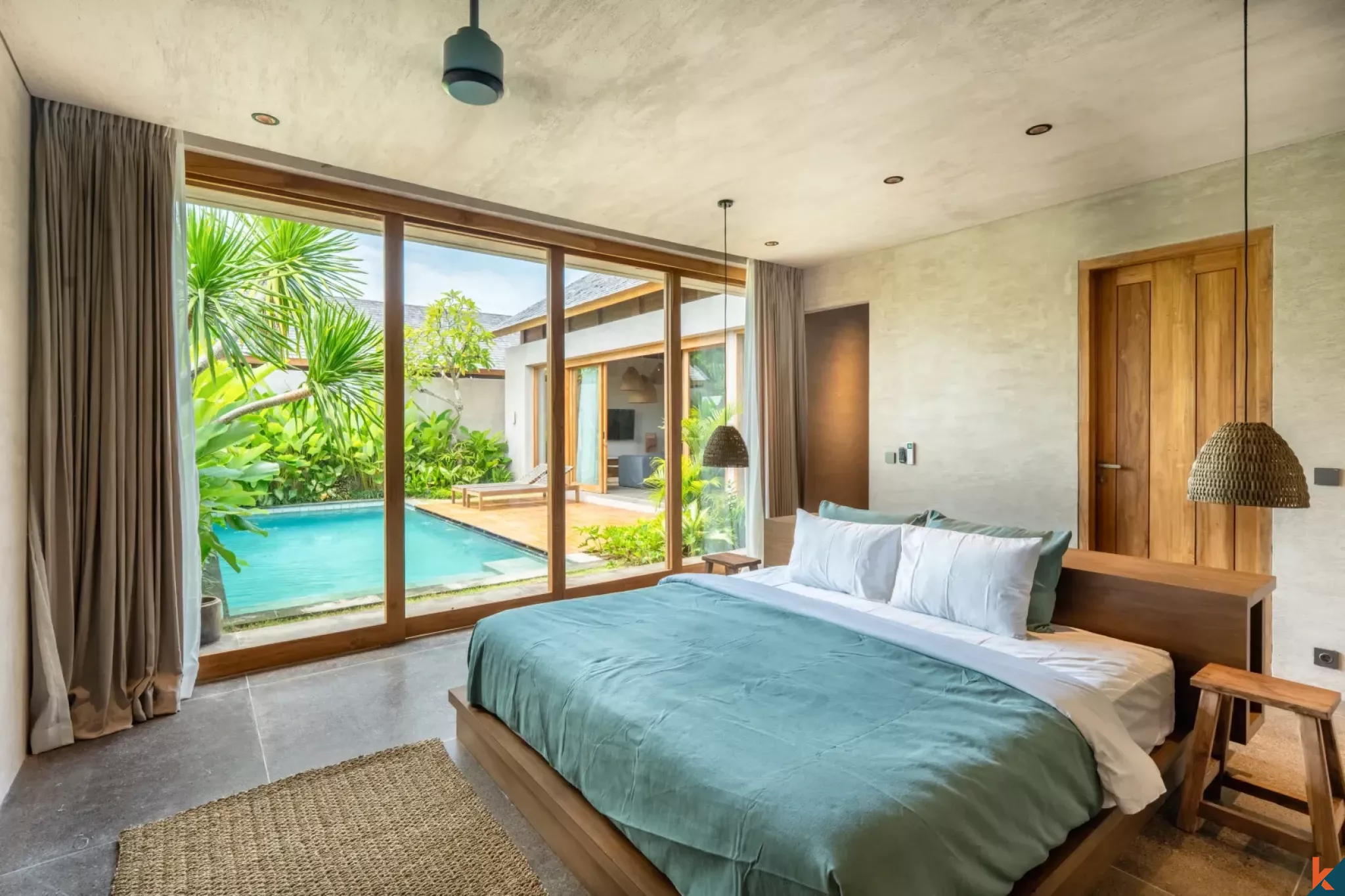 Serene two bedroom leasehold property with ricefield view in Seseh