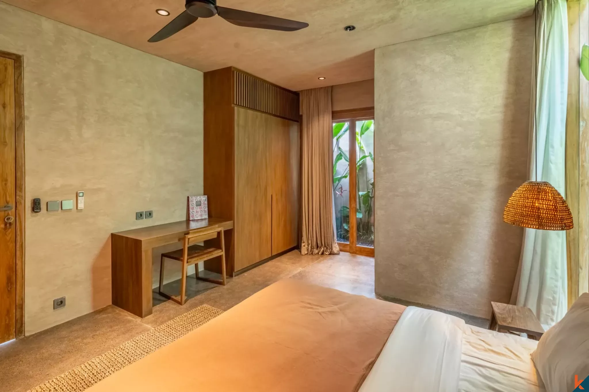 Serene two bedroom leasehold property with ricefield view in Seseh