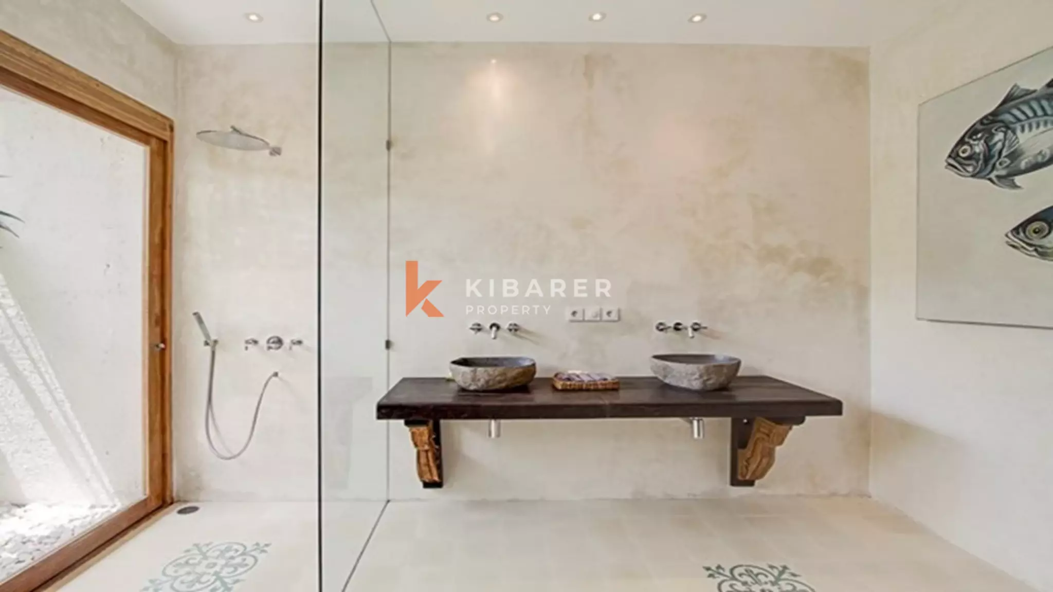 Charmante villa de cinq chambres avec jardin à louer à Canggu