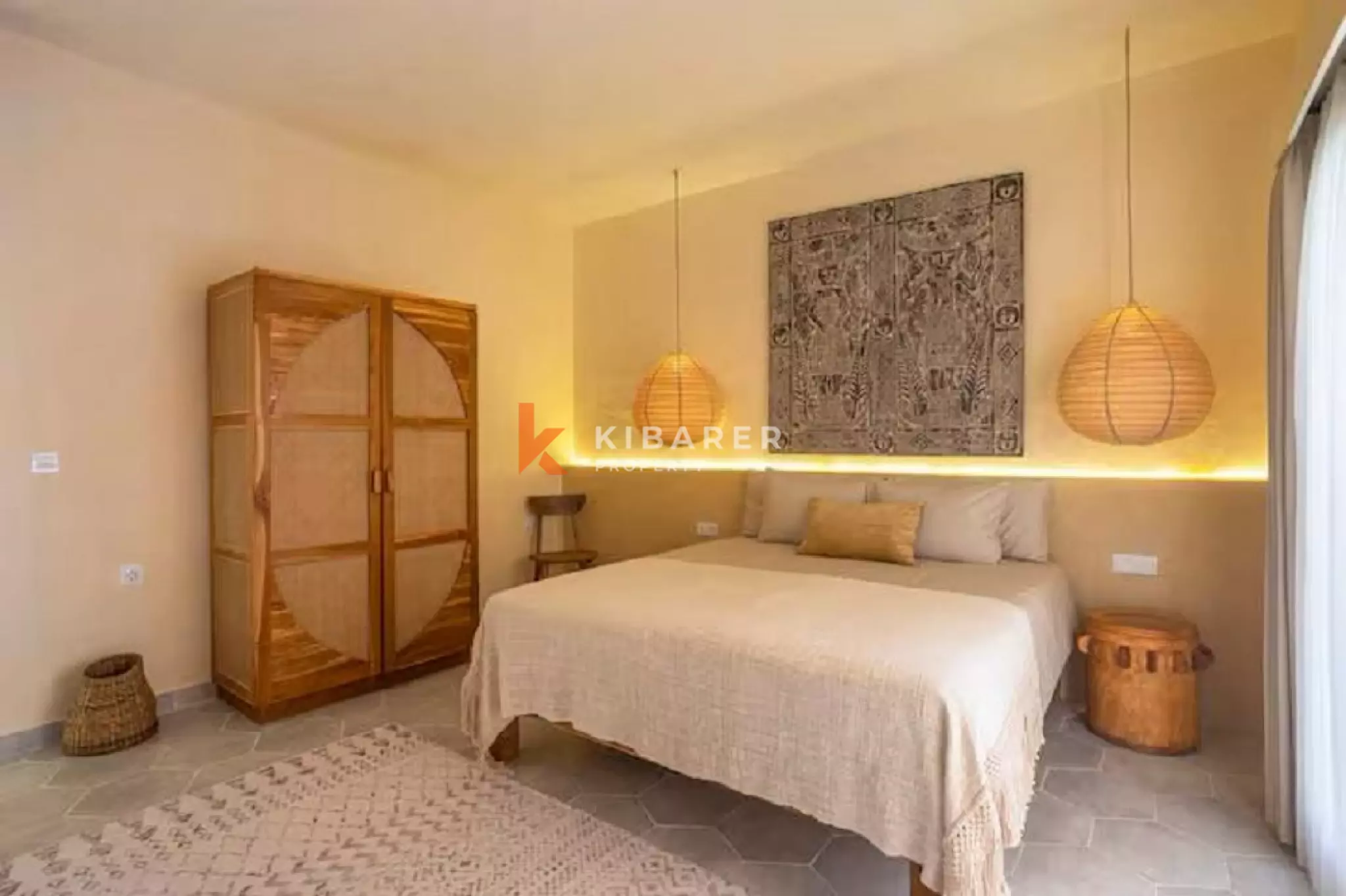 Lovely Mediterranean Three-Bedrooms Villa in Vibrant Pererenan