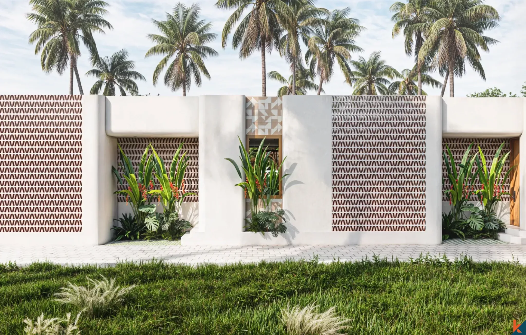 Properti hak sewa dua kamar tidur yang indah dengan pengaruh Mediterania di Tumbak Bayuh (Selesai pada April 2026)