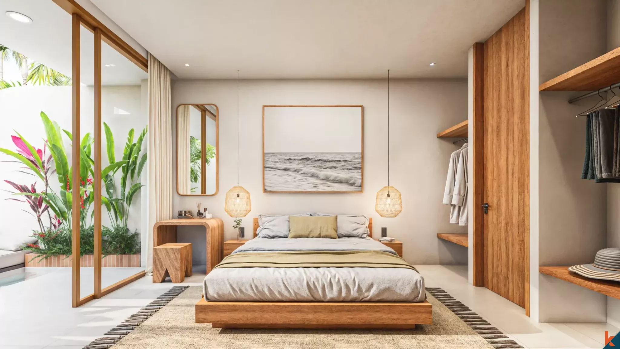 Properti hak sewa dua kamar tidur yang indah dengan pengaruh Mediterania di Tumbak Bayuh (Selesai pada April 2026)