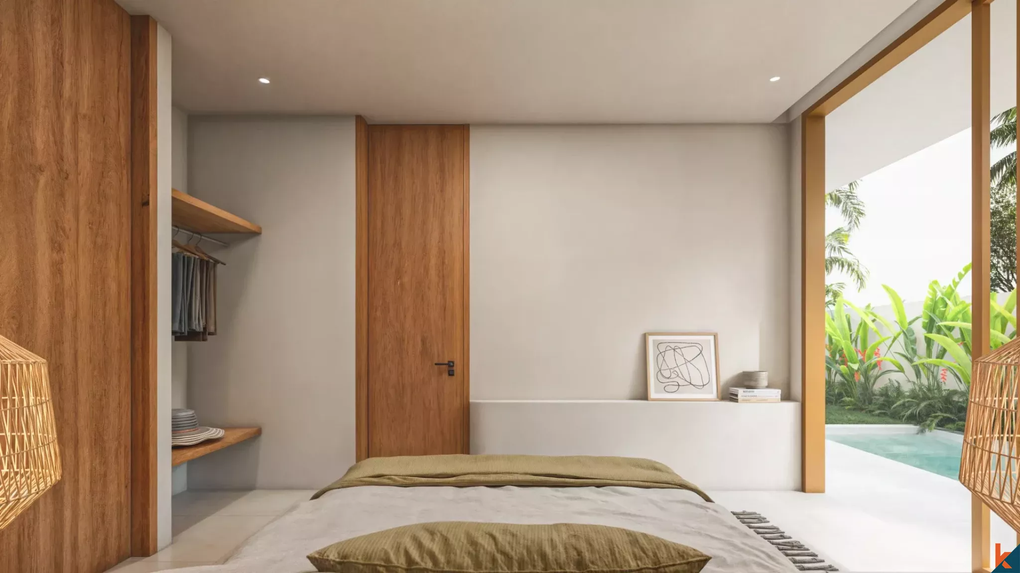 Properti hak sewa dua kamar tidur yang indah dengan pengaruh Mediterania di Tumbak Bayuh (Selesai pada April 2026)