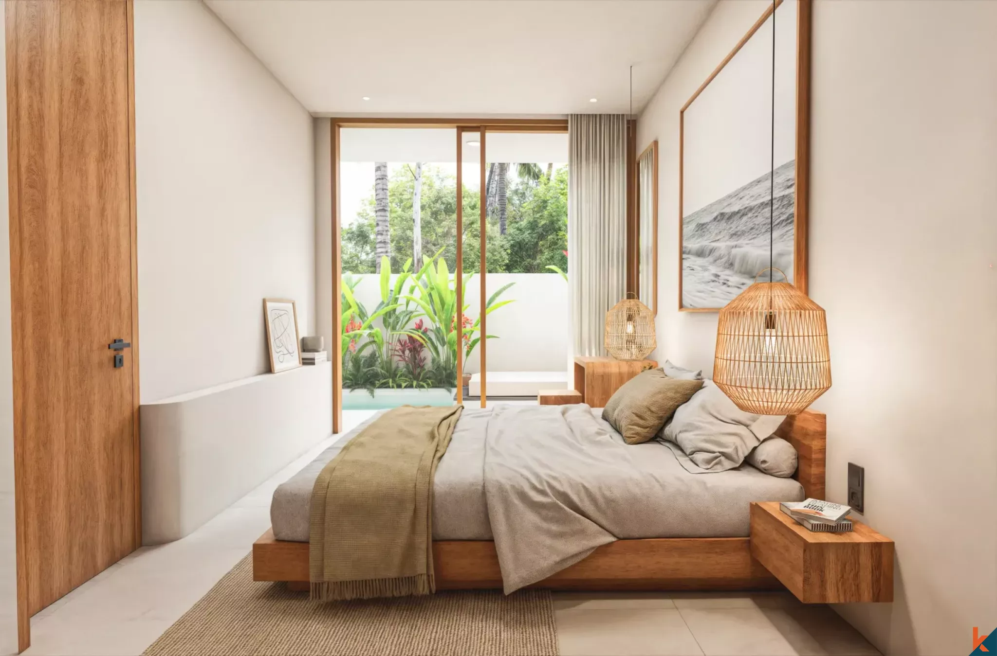 Properti hak sewa dua kamar tidur yang indah dengan pengaruh Mediterania di Tumbak Bayuh (Selesai pada April 2026)