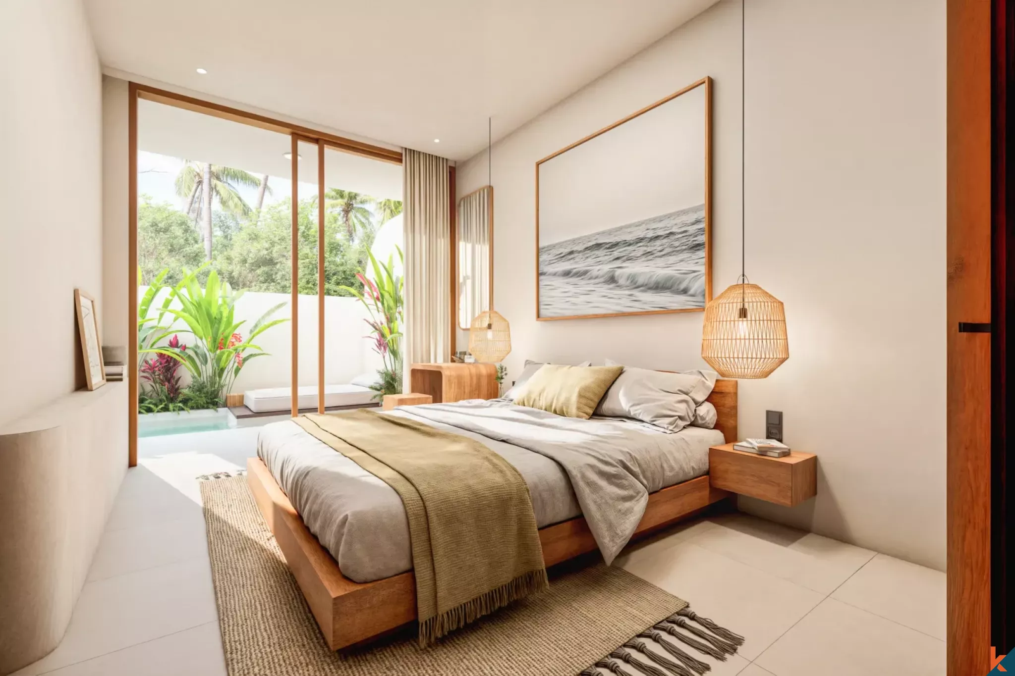 Properti hak sewa dua kamar tidur yang indah dengan pengaruh Mediterania di Tumbak Bayuh (Selesai pada April 2026)