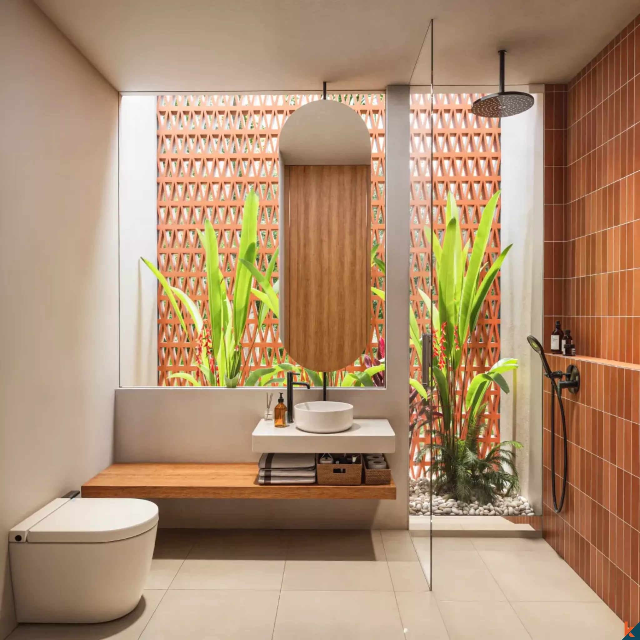 Properti hak sewa dua kamar tidur yang indah dengan pengaruh Mediterania di Tumbak Bayuh (Selesai pada April 2026)