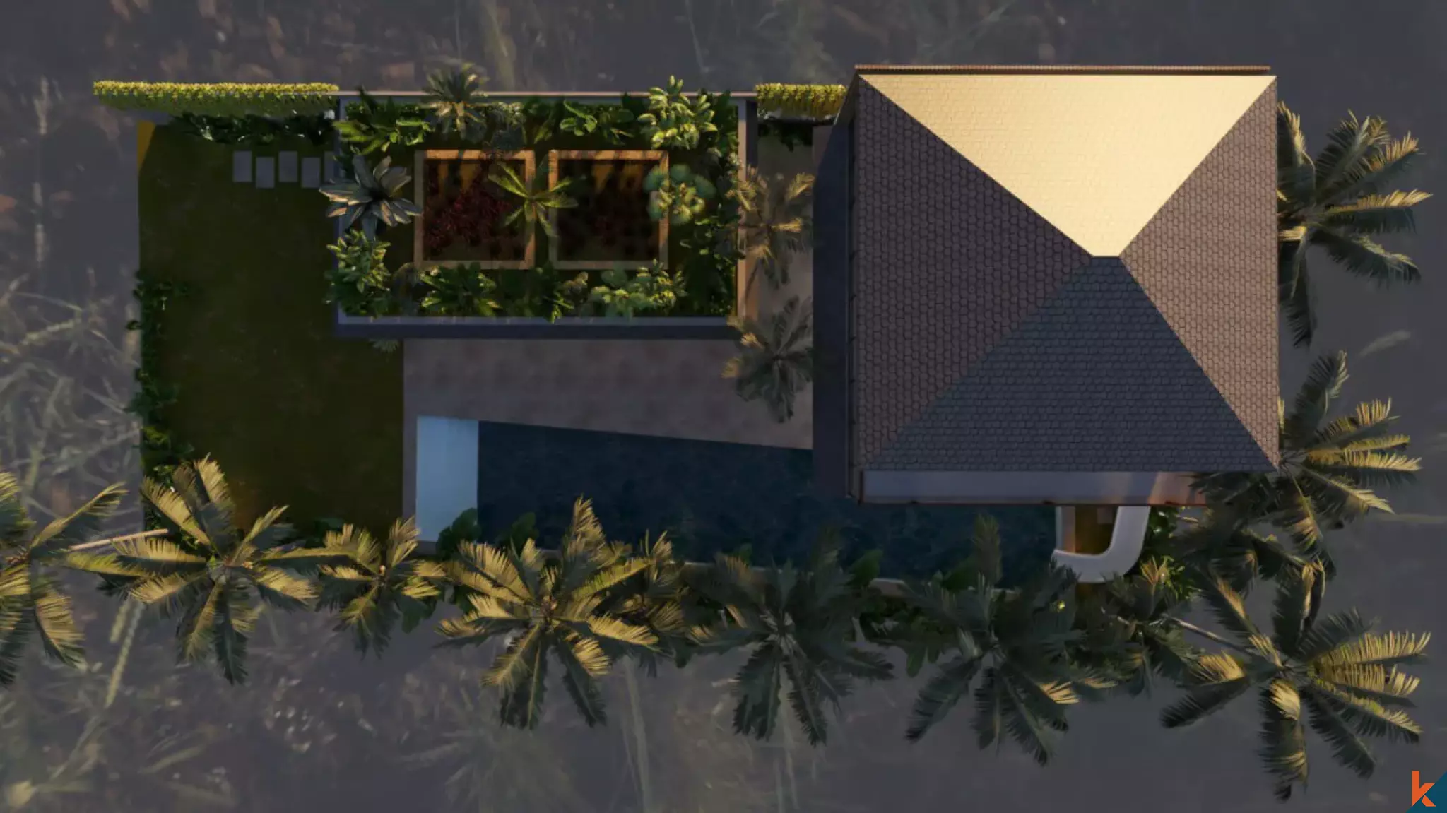 Terrain de choix avec vue sur l'océan, projet réalisé à 70% à Uluwatu