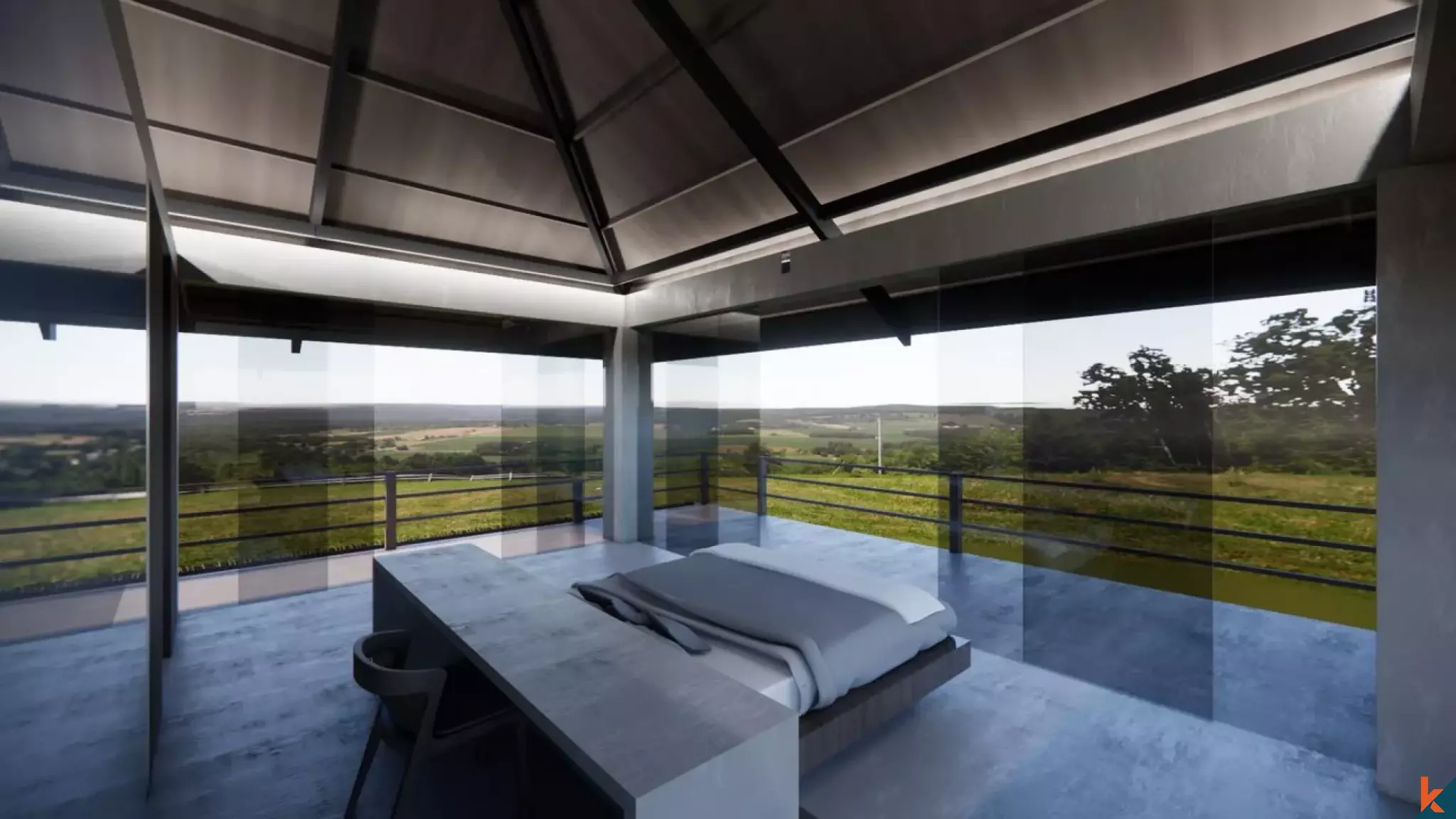 Terrain de choix avec vue sur l'océan, projet réalisé à 70% à Uluwatu