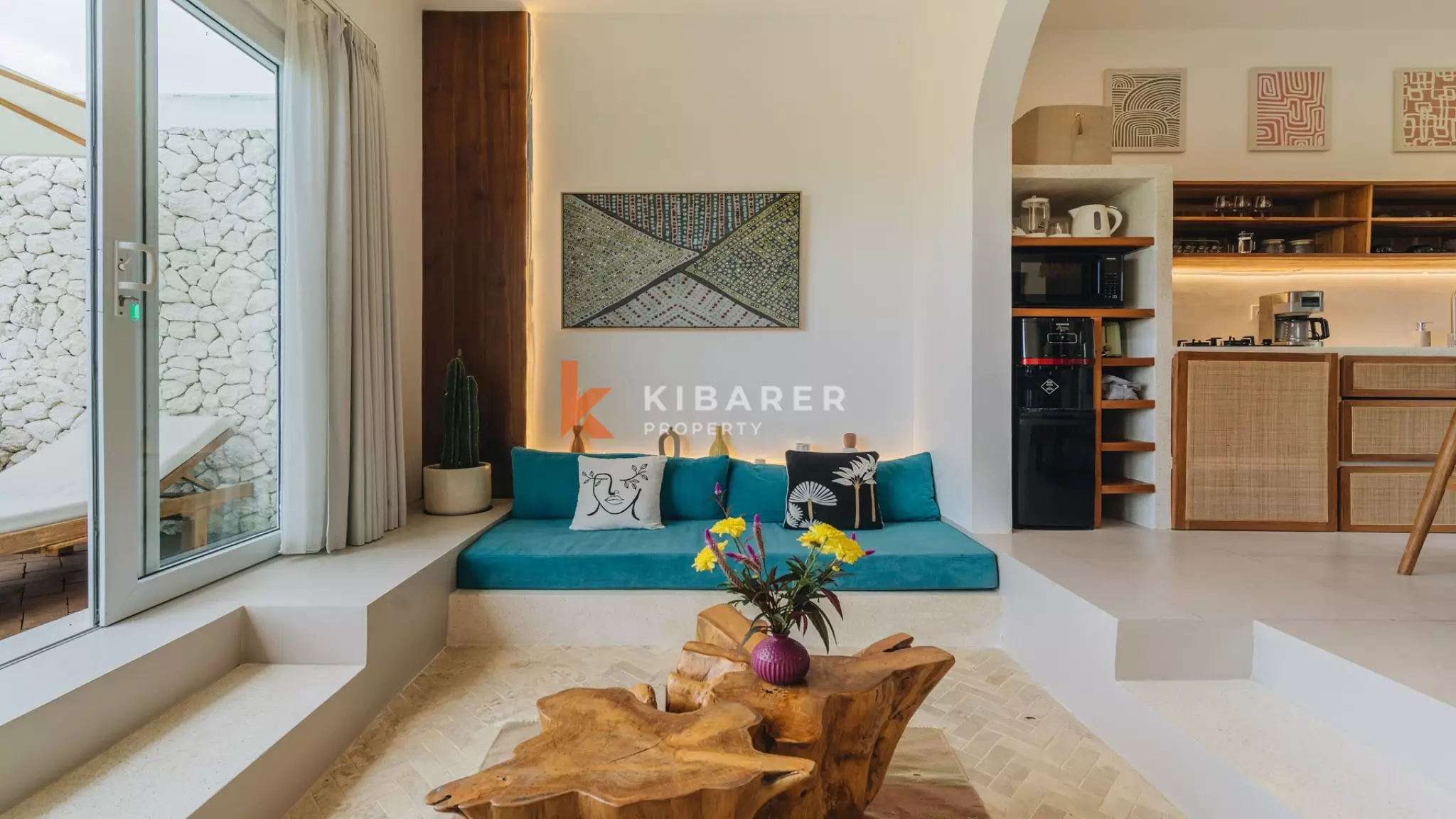 Villa Kolam Renang Dua Kamar Tidur yang Menawan dengan Pemandangan Indah di Atap Cemagi