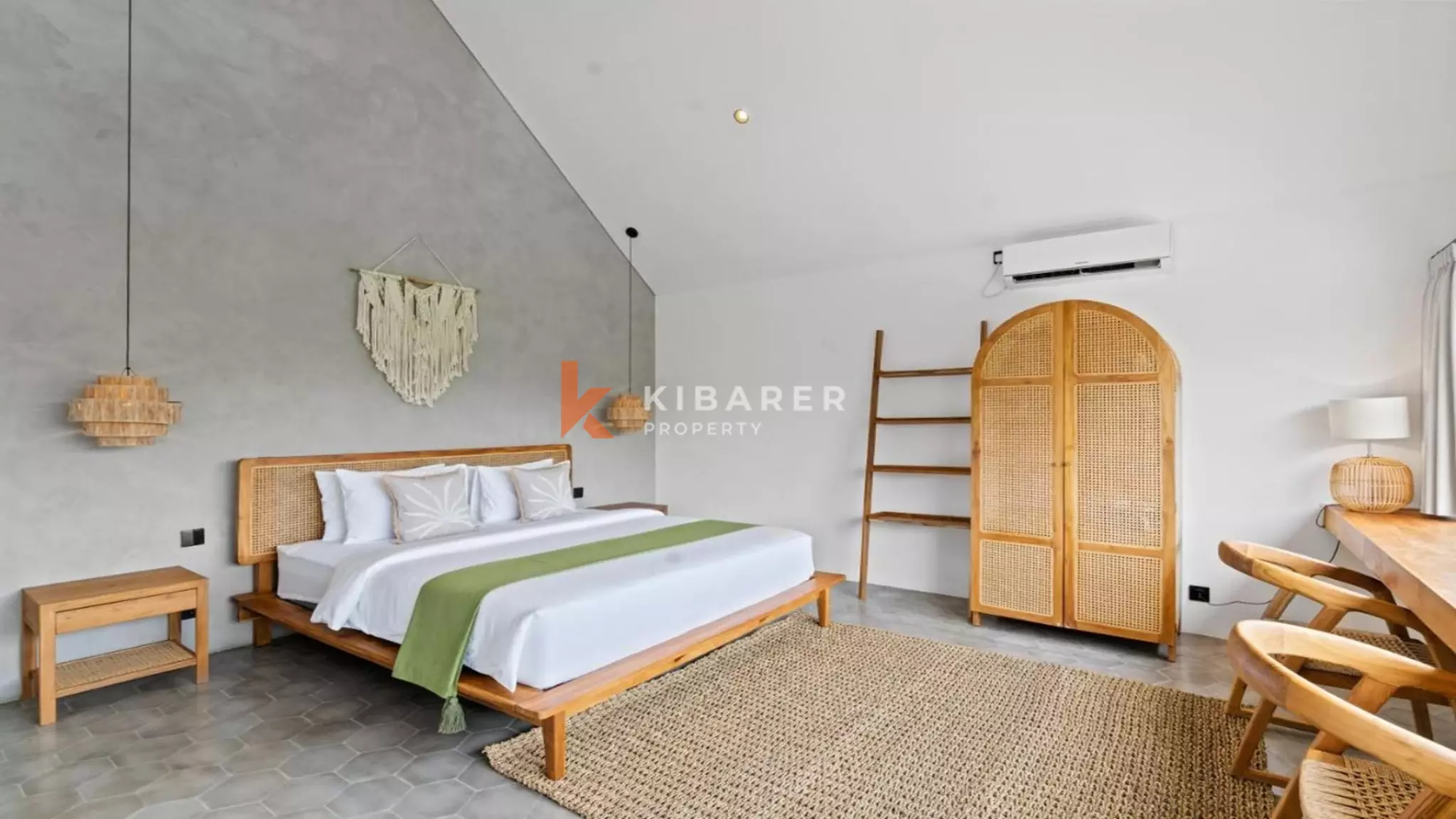 Villa contemporaine élégante avec piscine privée et une chambre à Canggu