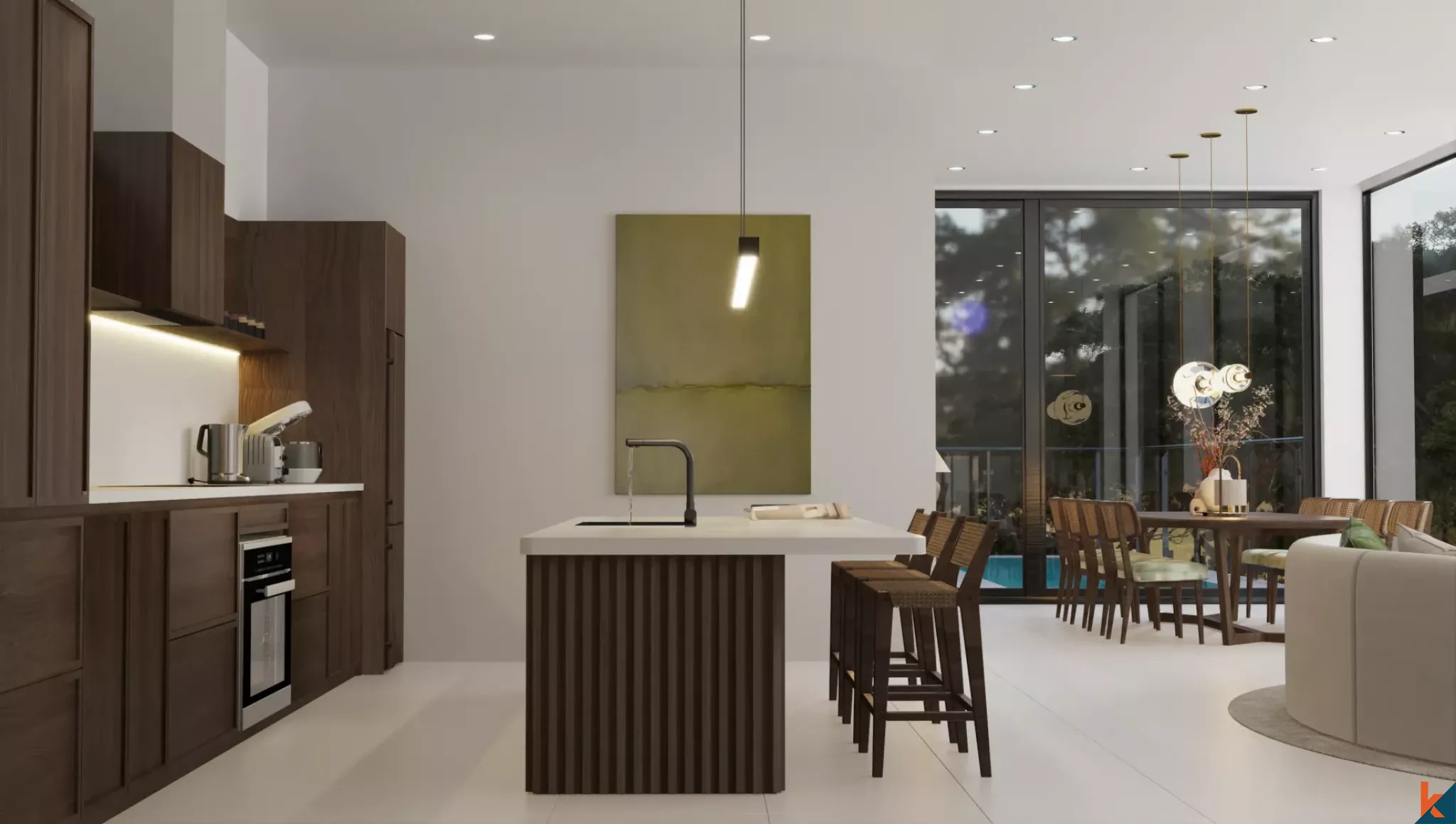 Two Bedroom Nature-Front Investment Property for Lease in Ubud (Delivery December 2026)