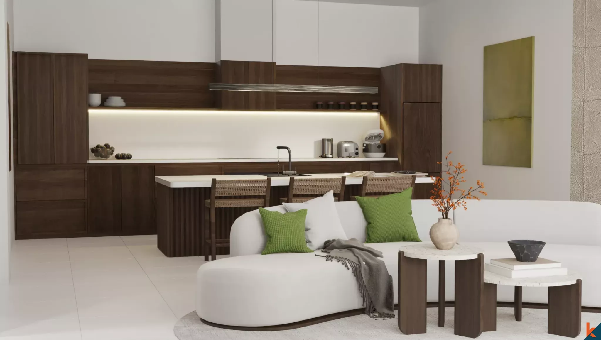 Two Bedroom Nature-Front Investment Property for Lease in Ubud (Delivery December 2026)