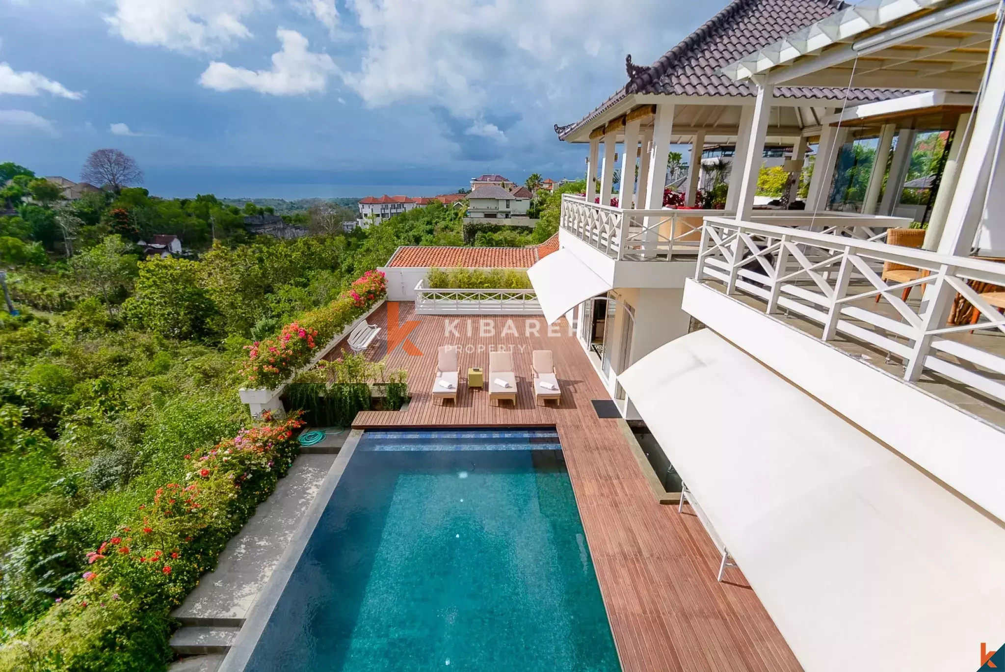 Hill Top and Ocean View Four bedroom Villa for rent in Balangan