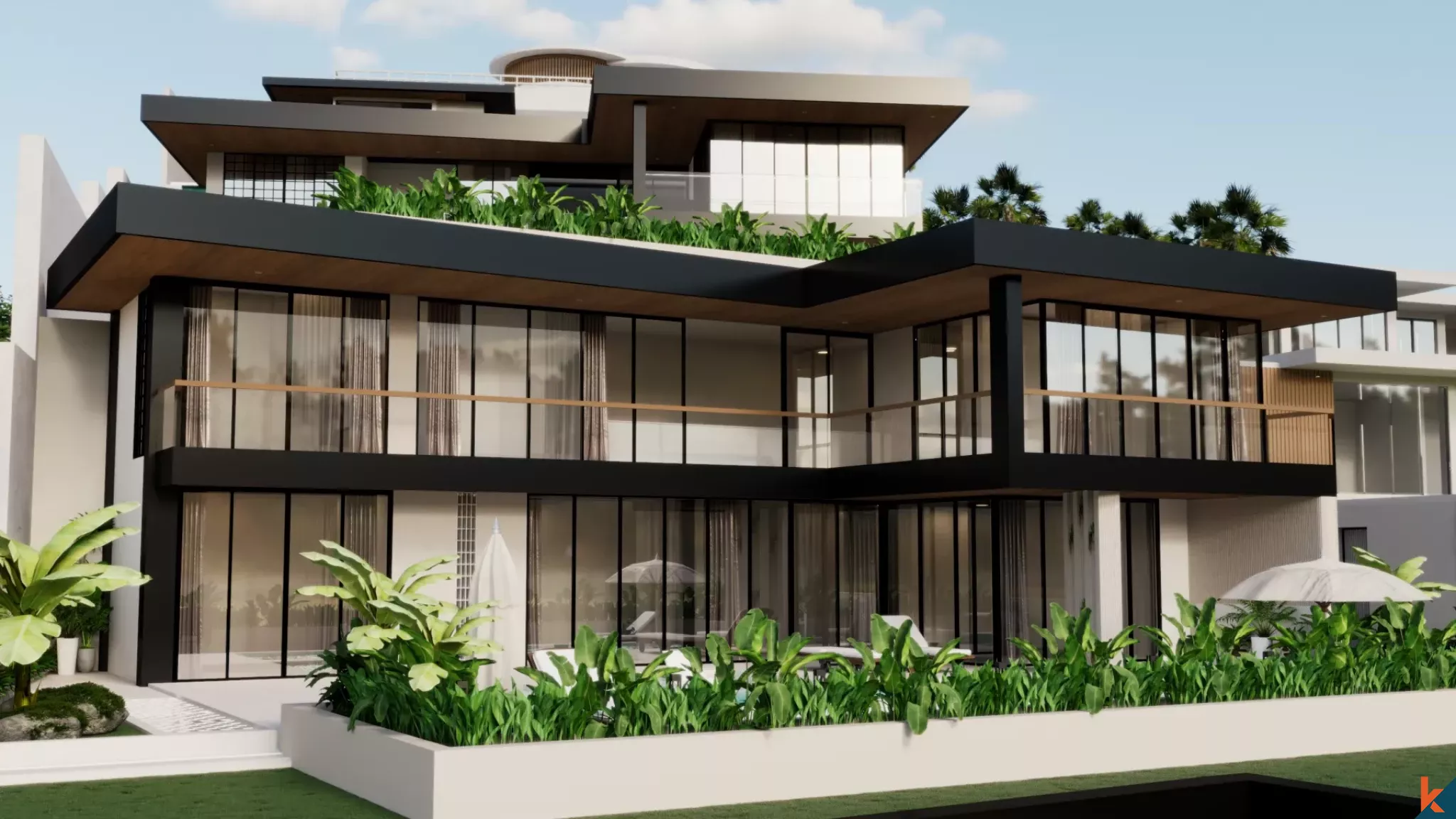 Three Bedroom Nature-Front Investment Property for Lease in Ubud (Delivery December 2026)