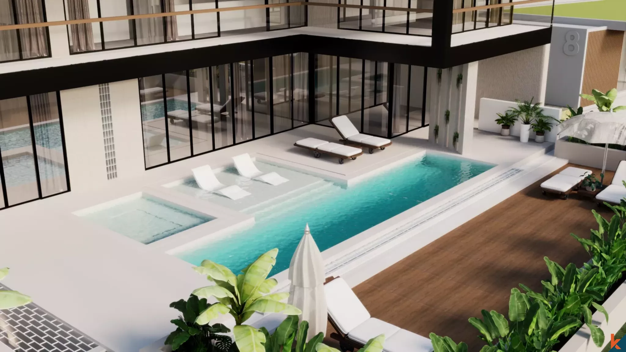 Three Bedroom Nature-Front Investment Property for Lease in Ubud (Delivery December 2026)