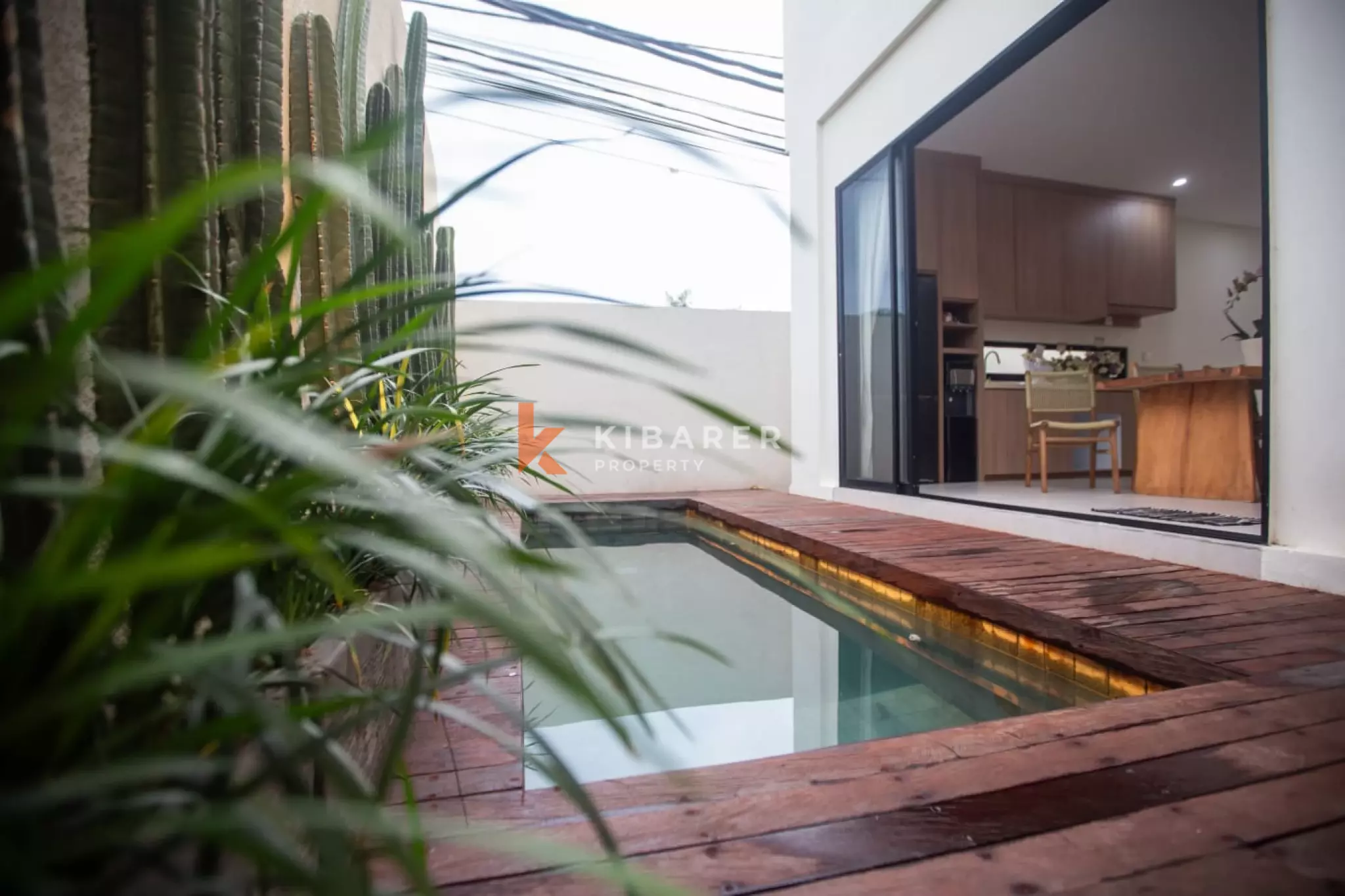 Brand new White Three-Bedroom Home with Pool in West Side Sanur