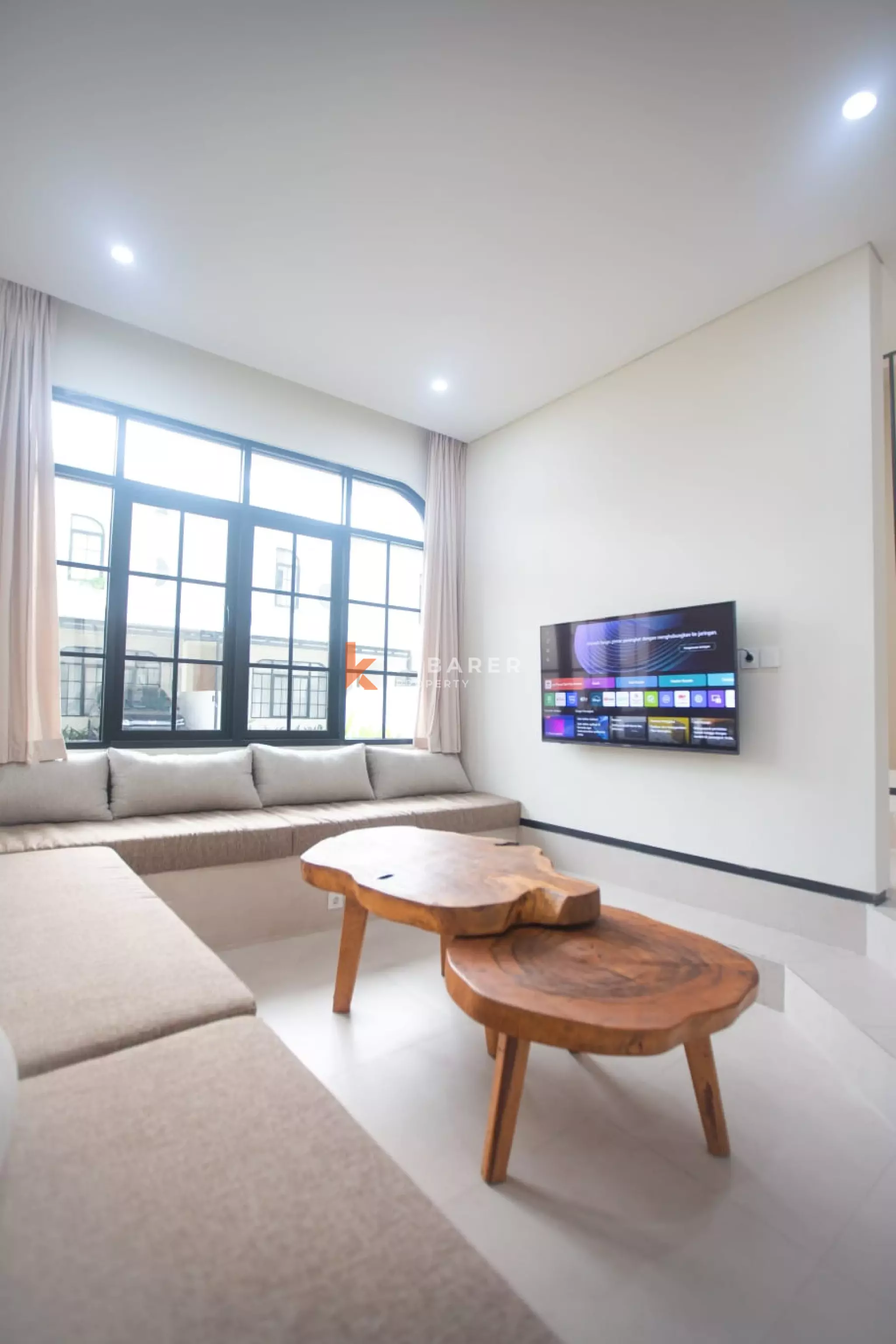 Brand new White Three-Bedroom Home with Pool in West Side Sanur