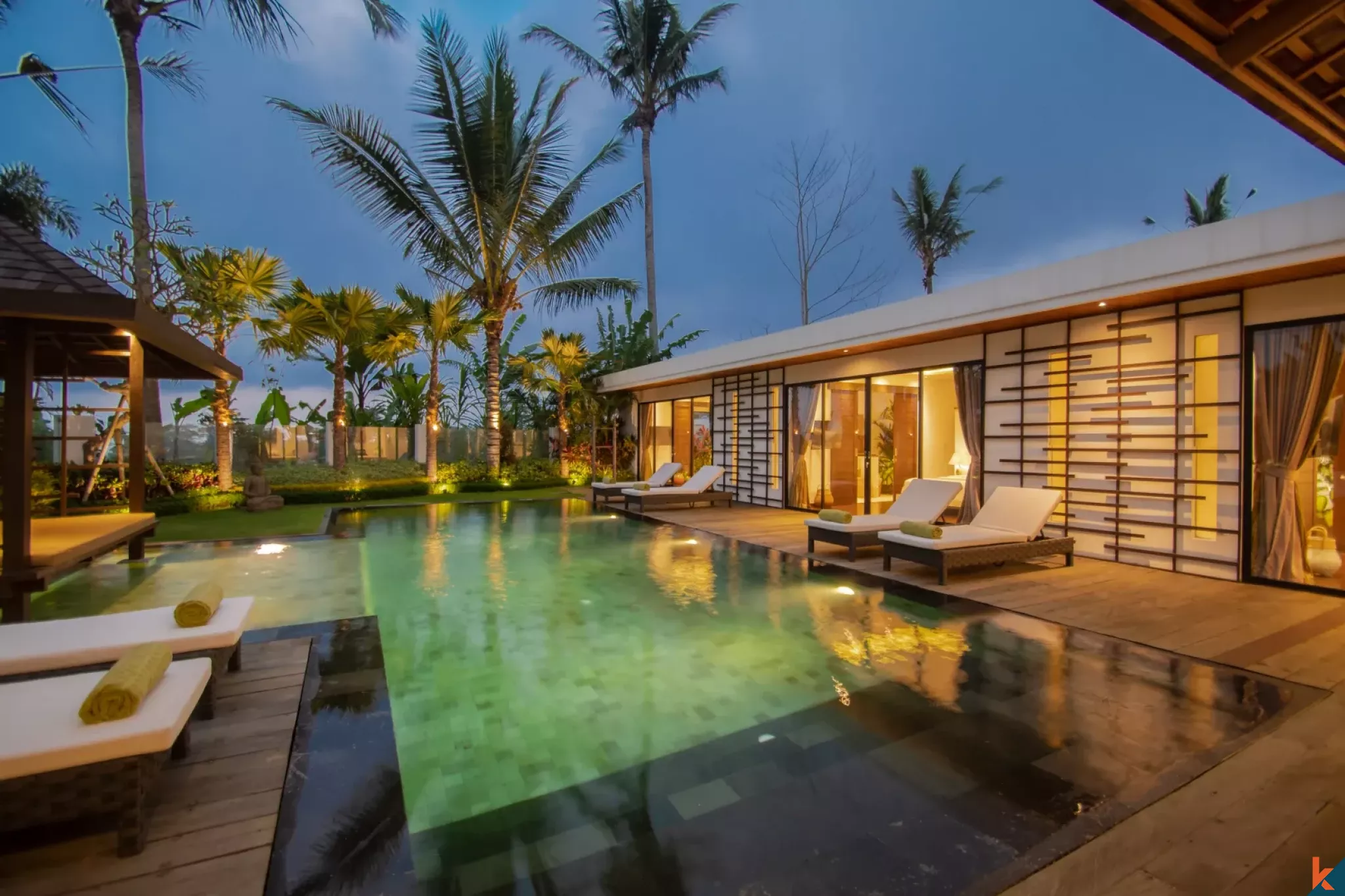 Villa de luxe de quatre chambres à louer à Ubud