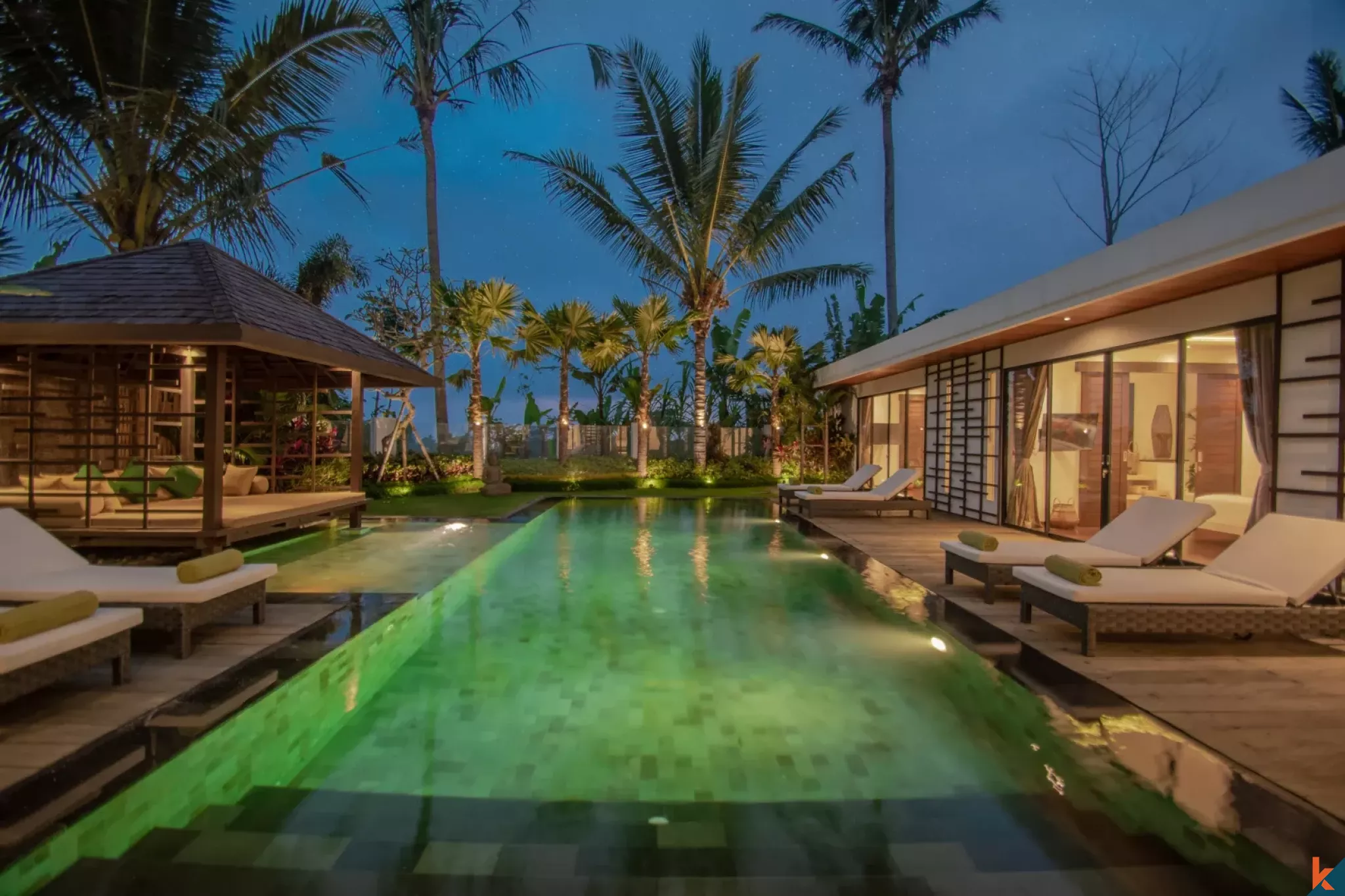 Villa de luxe de quatre chambres à louer à Ubud