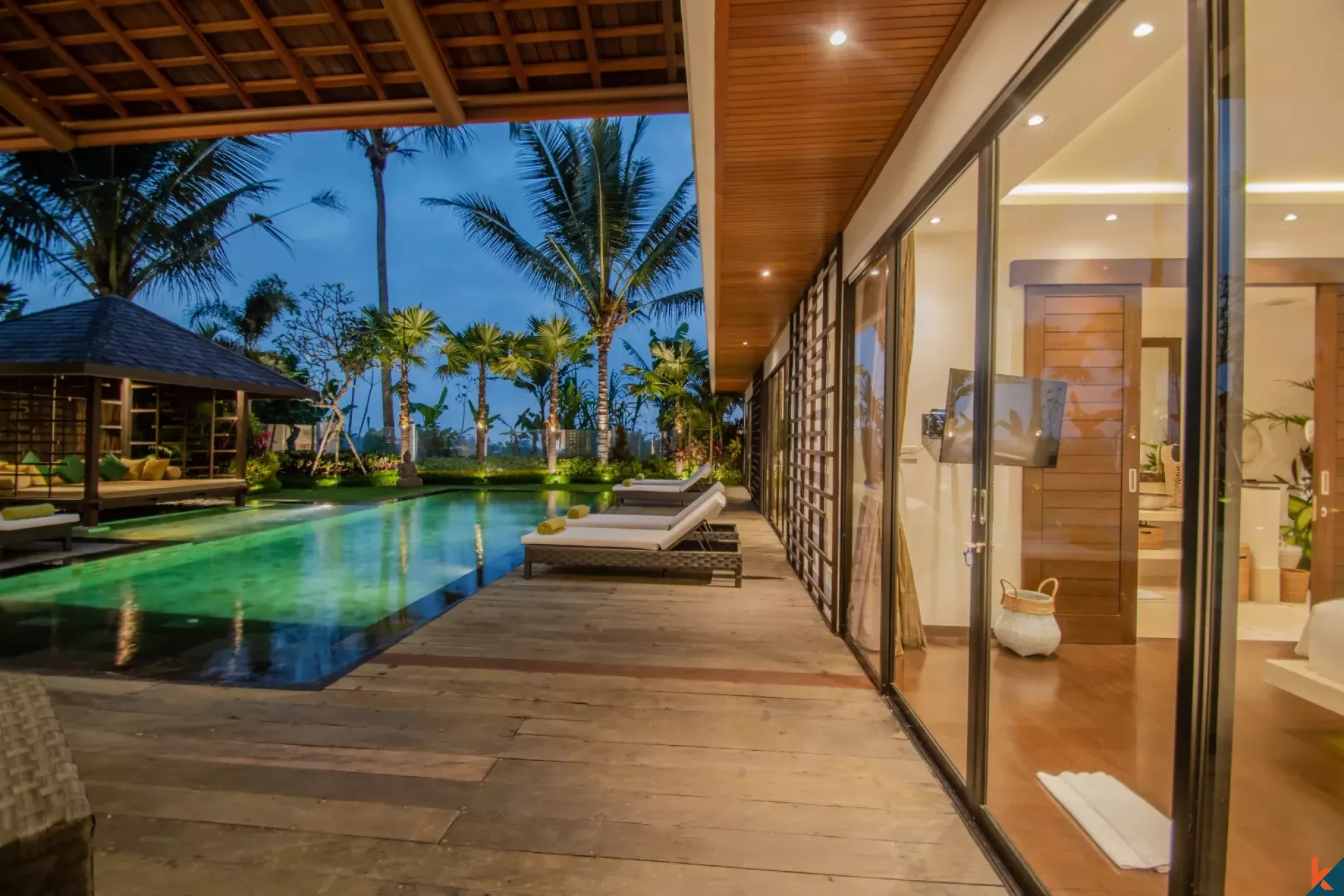 Villa de luxe de quatre chambres à louer à Ubud