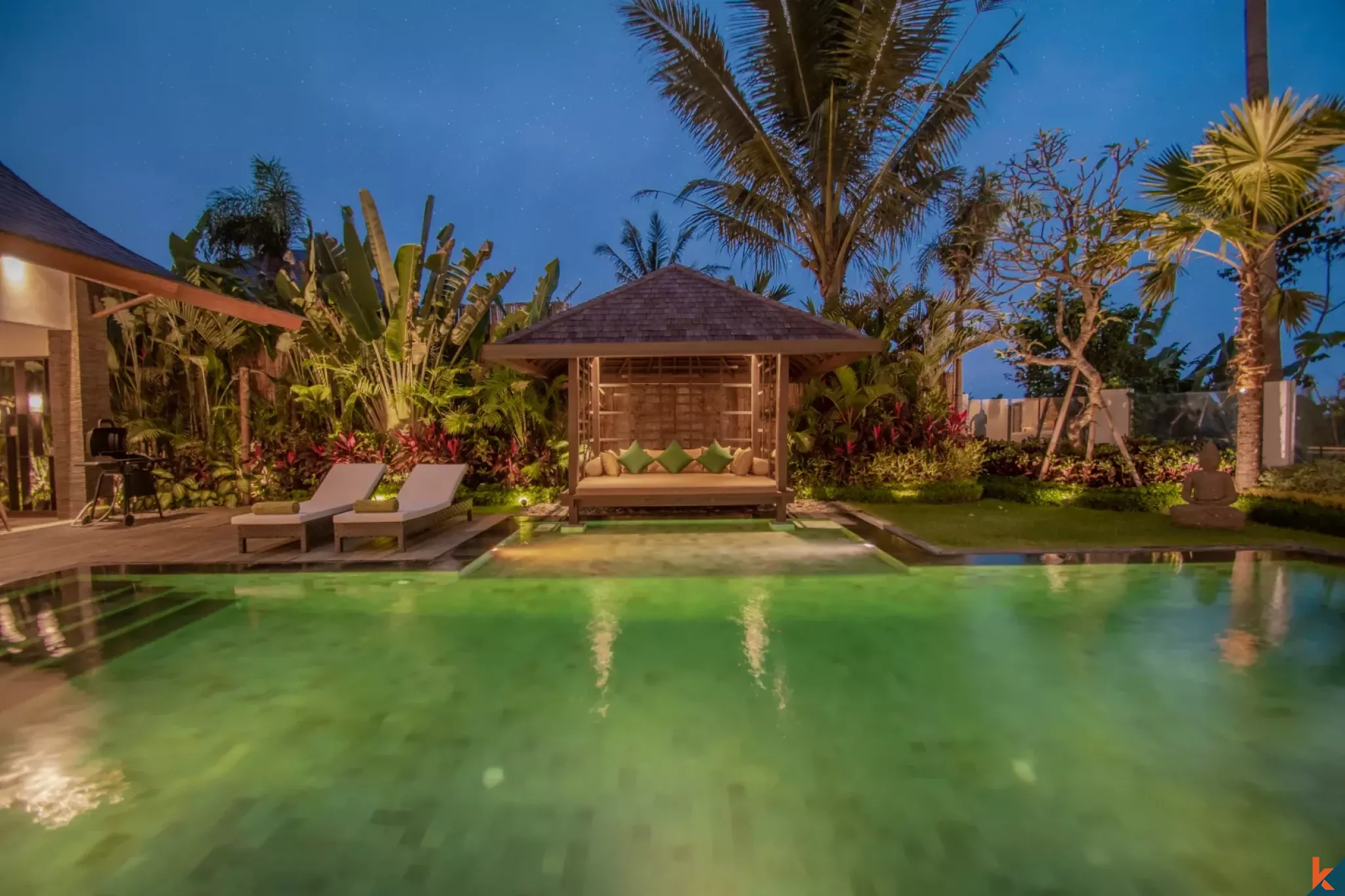 Villa de luxe de quatre chambres à louer à Ubud
