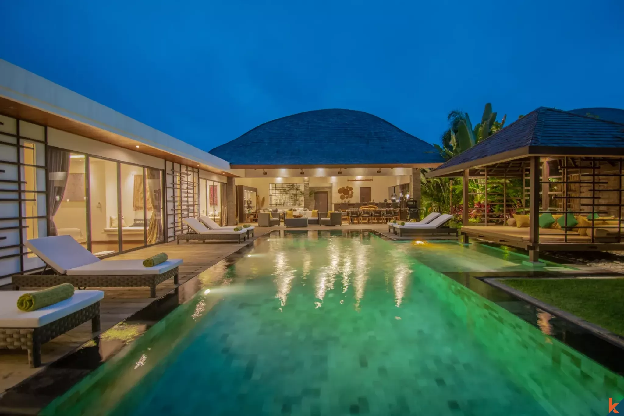 Villa de luxe de quatre chambres à louer à Ubud