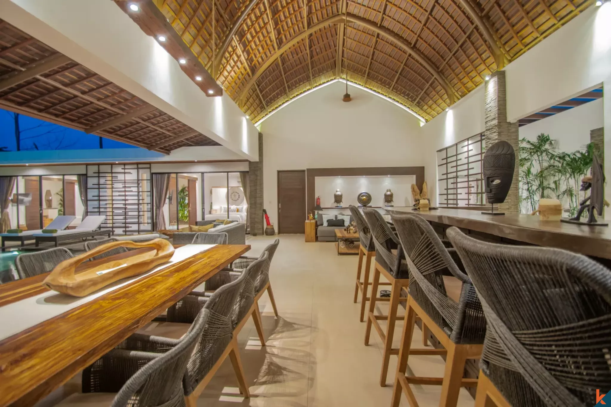 Villa de luxe de quatre chambres à louer à Ubud