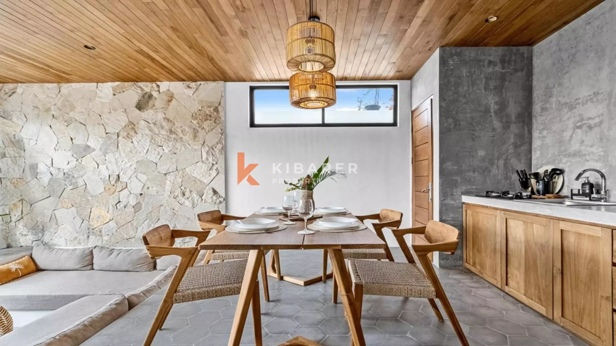 Contemporary One-Bedroom Pool Villa with Sunken Lounge in Canggu