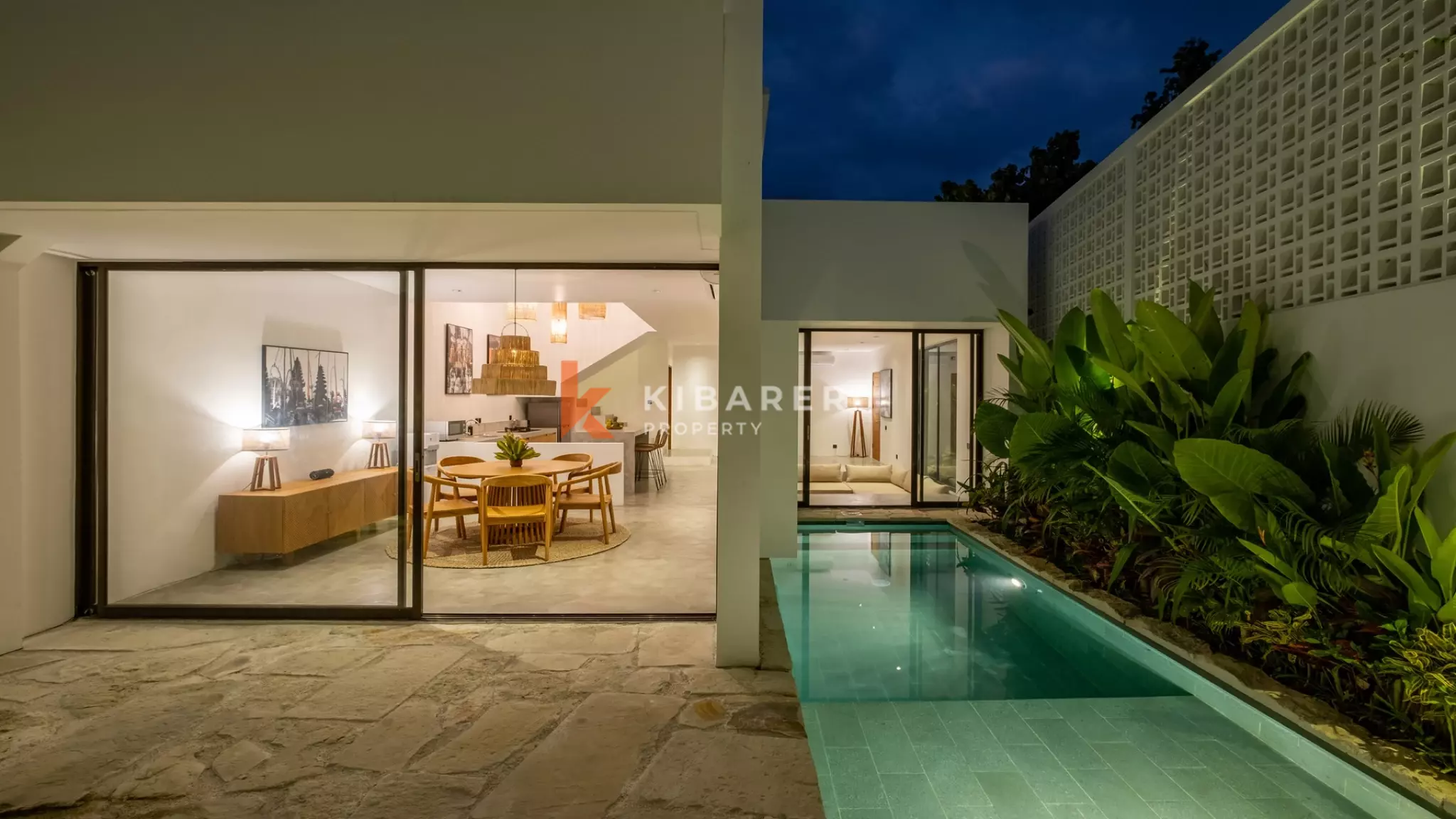 Elegant Tropical Two-Bedroom Pool Villa in Prime Canggu