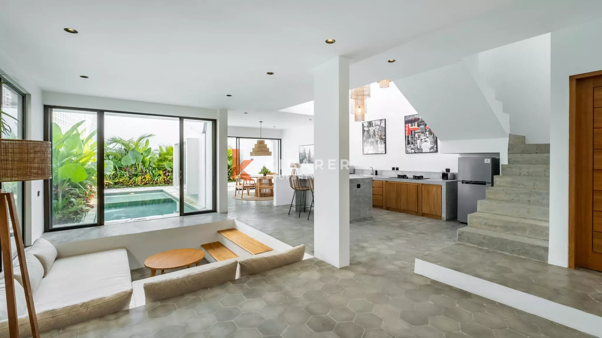 Elegant Tropical Two-Bedroom Pool Villa in Prime Canggu