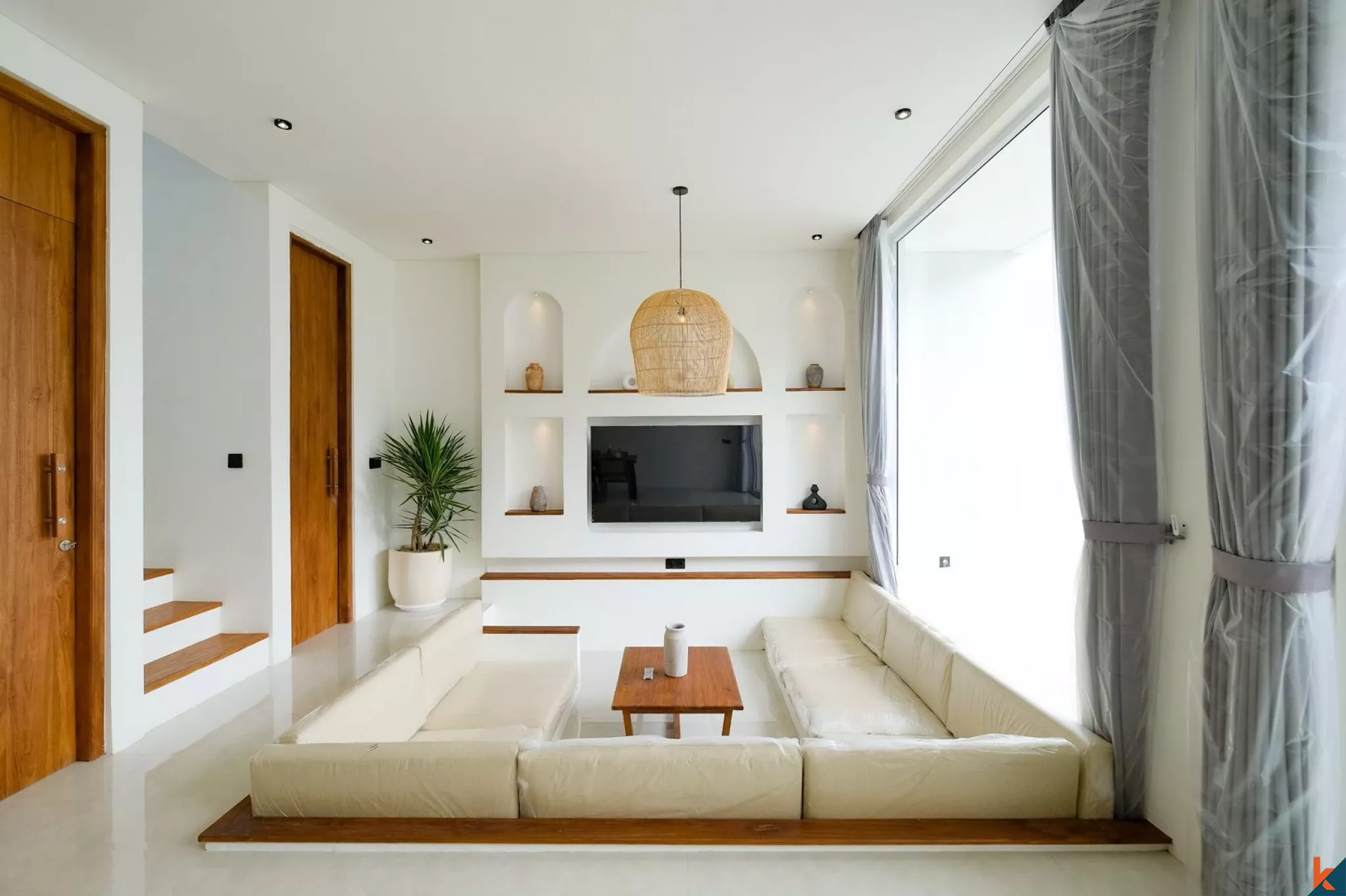 Vila sewa bergaya Mediterania dua kamar tidur baru di daerah Uluwatu