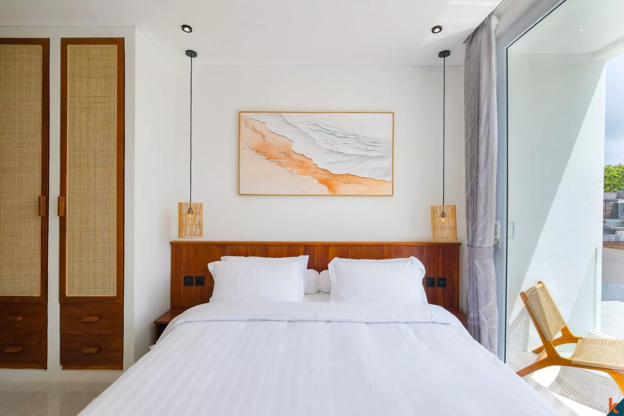 Vila sewa bergaya Mediterania dua kamar tidur baru di daerah Uluwatu