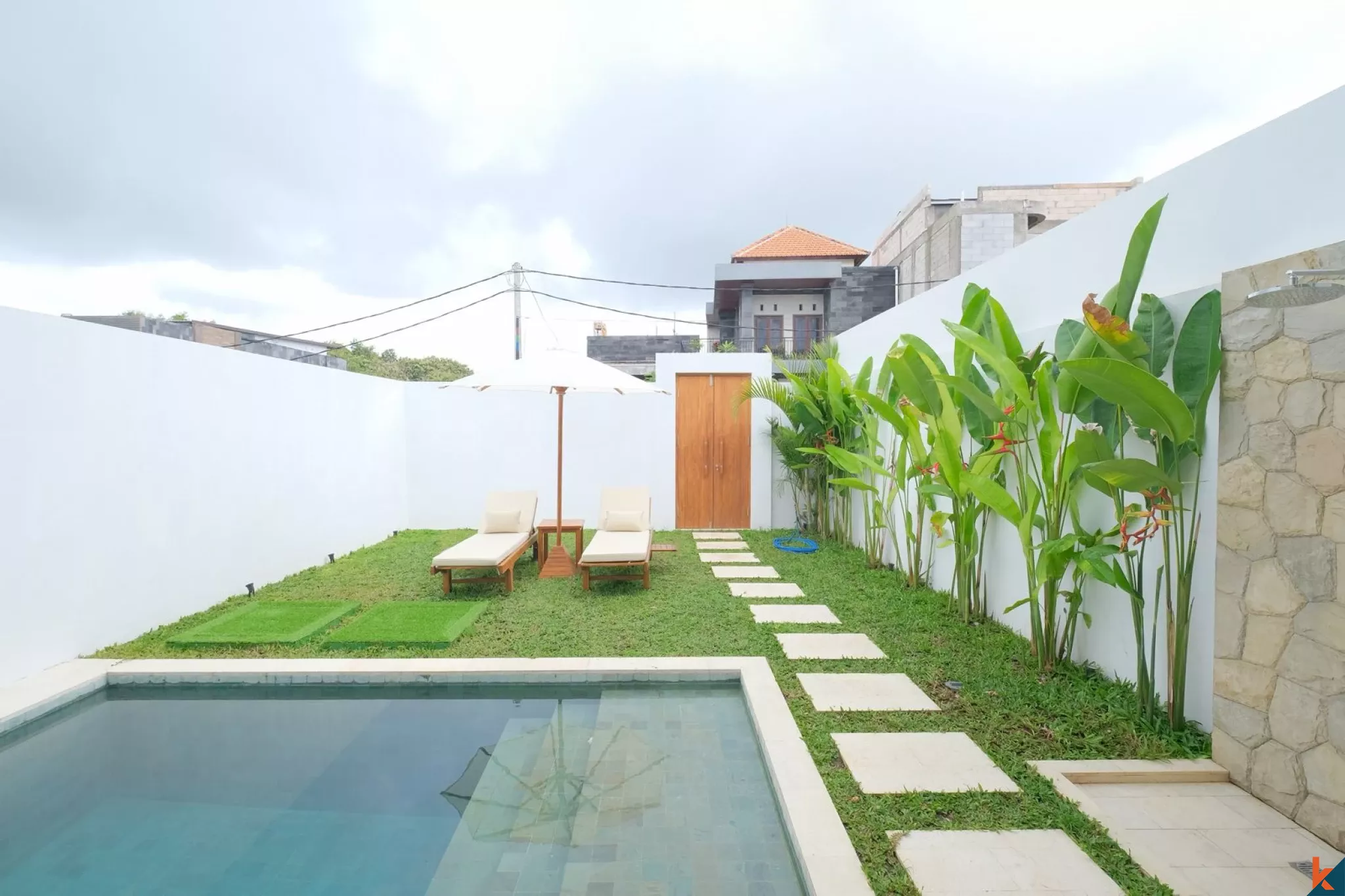 Vila sewa bergaya Mediterania dua kamar tidur baru di daerah Uluwatu