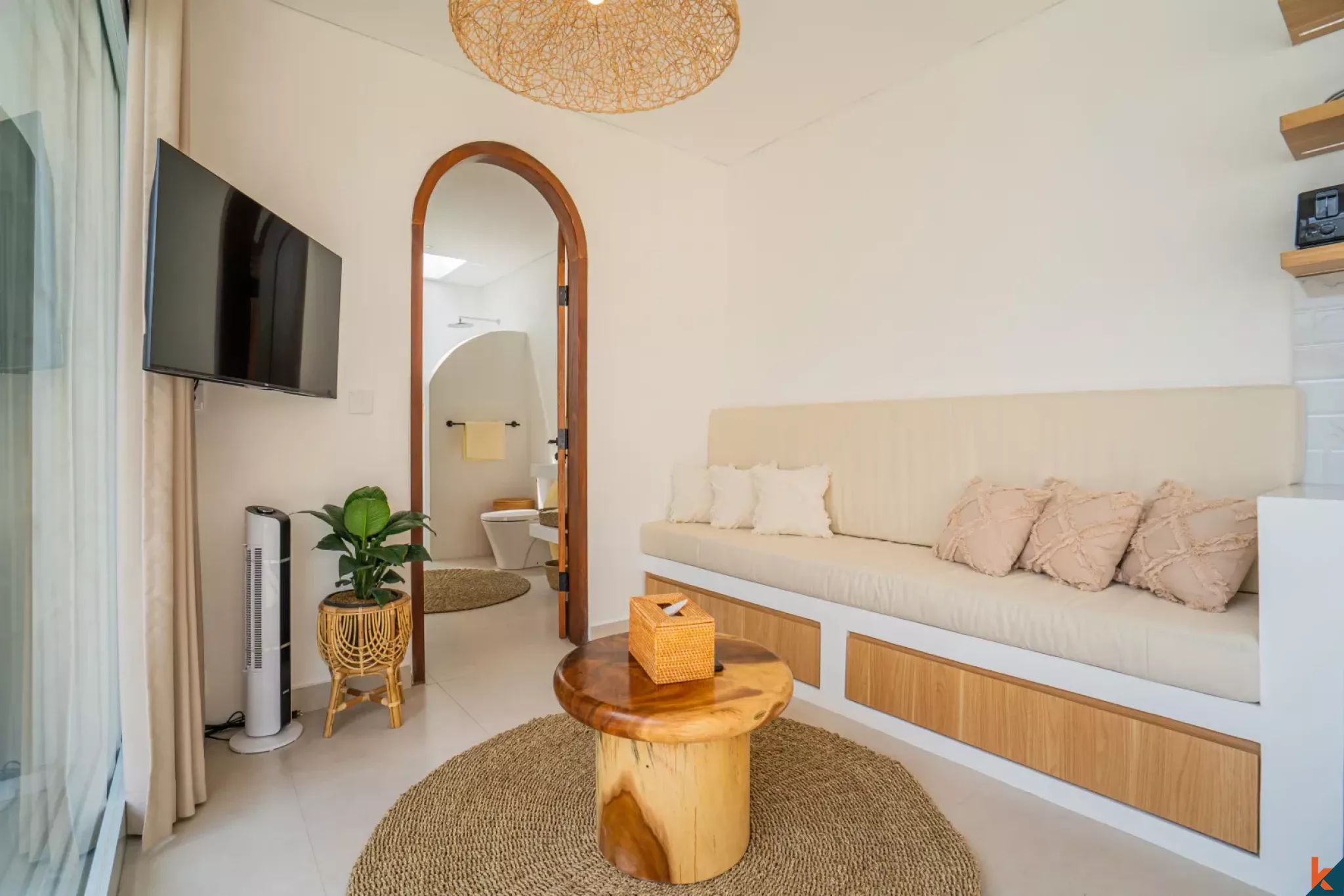 Villa Satu Kamar Tidur Potensi Tinggi Off-Plan untuk Disewakan di Kerobokan - Semer