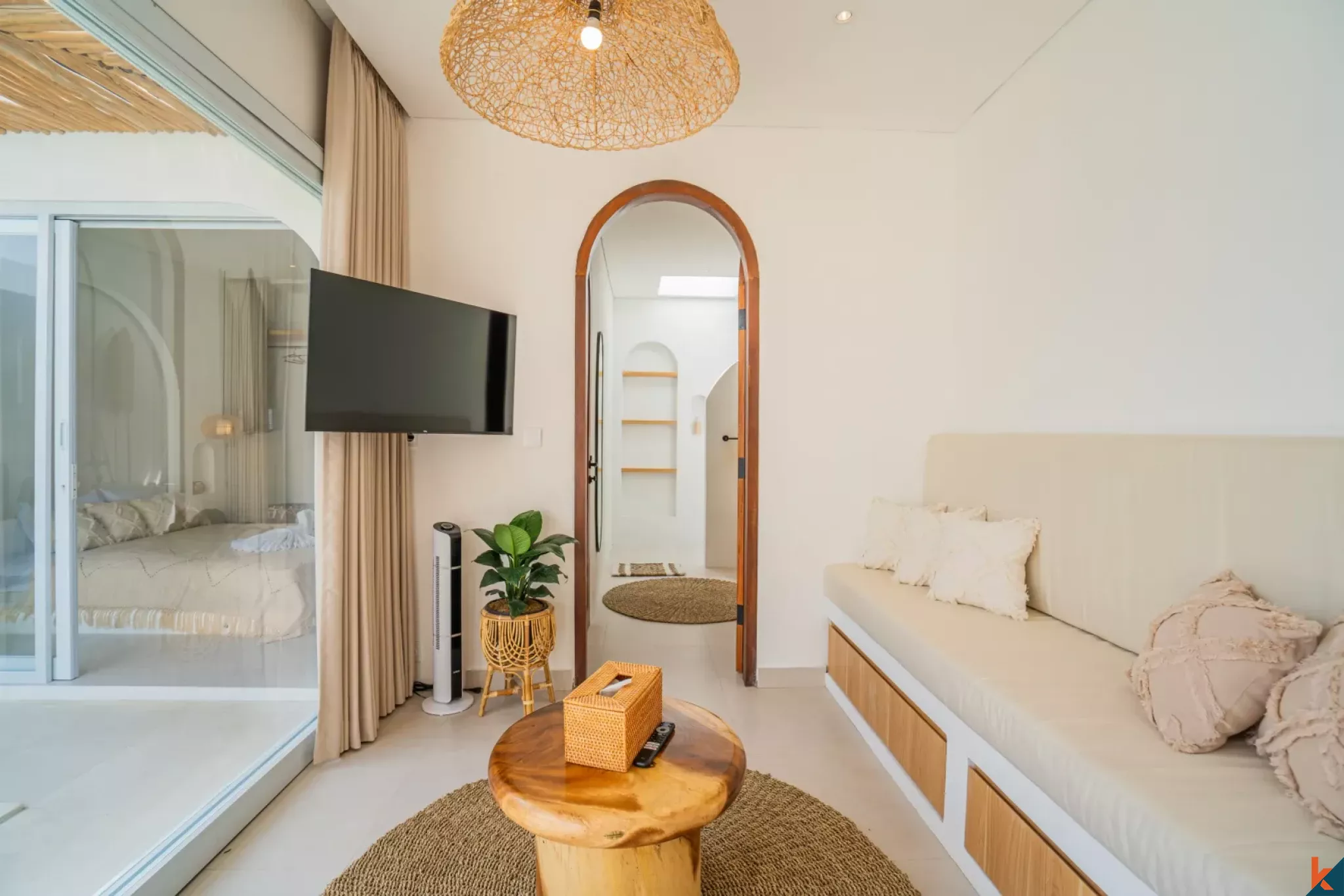 Villa Satu Kamar Tidur Potensi Tinggi Off-Plan untuk Disewakan di Kerobokan - Semer