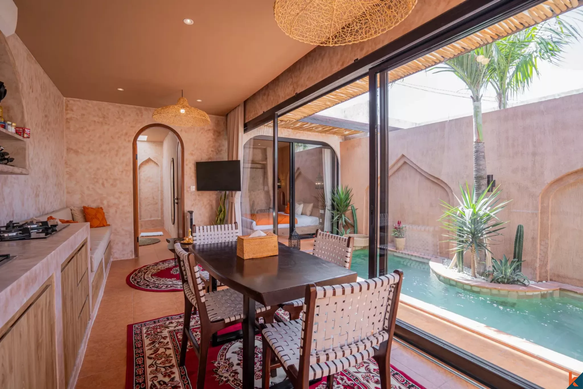 Investissement intelligent : villa d’une chambre en bail (leasehold) sur plan à Kerobokan – Semer