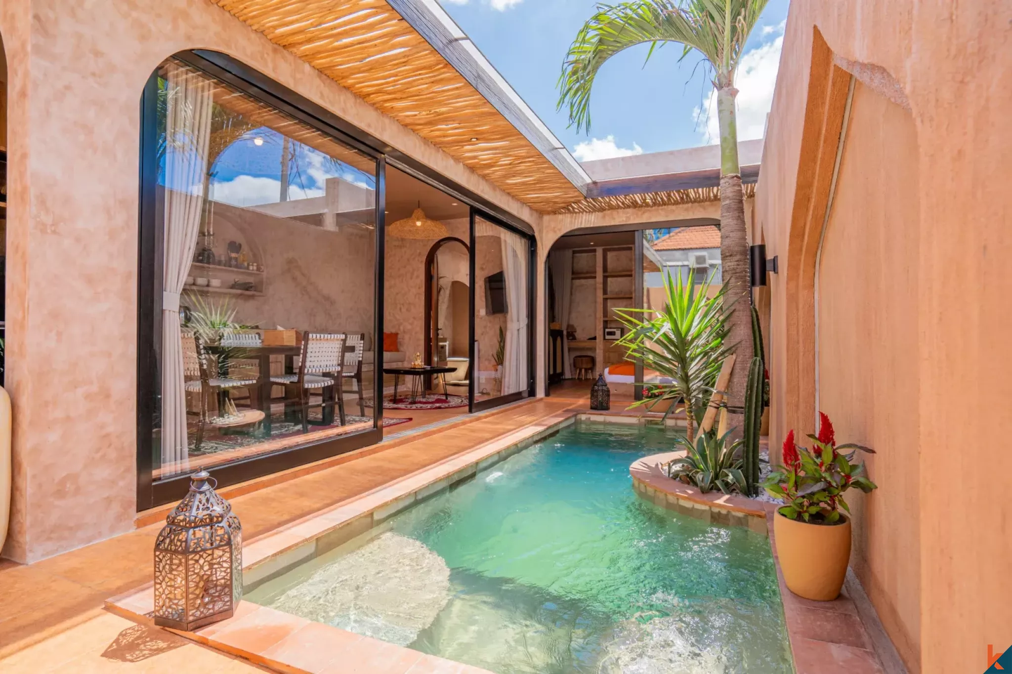 Investissement intelligent : villa d’une chambre en bail (leasehold) sur plan à Kerobokan – Semer