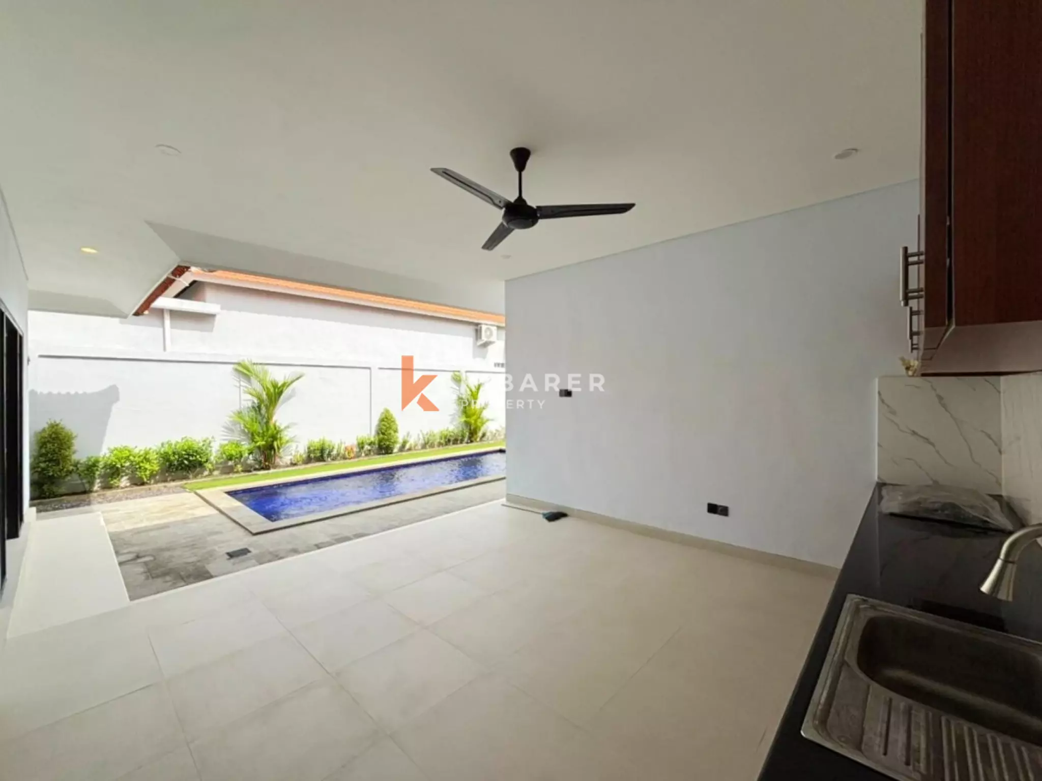 Bright Unfurnished Three Bedroom Villa for Rent in Prime Umalas Location