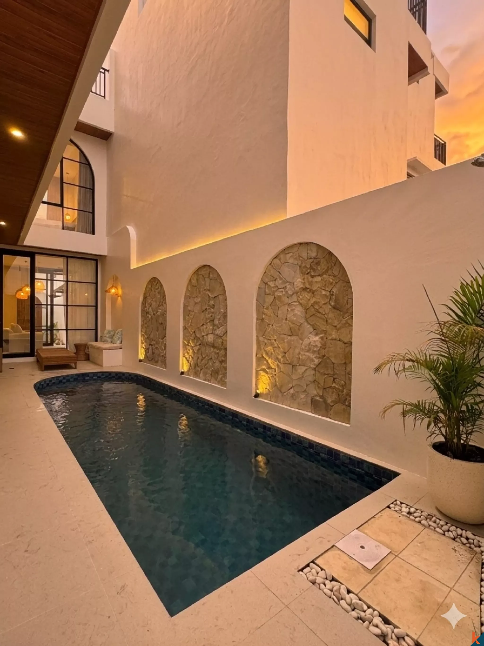 Villa moderne de trois chambres avec piscine à Ungasan