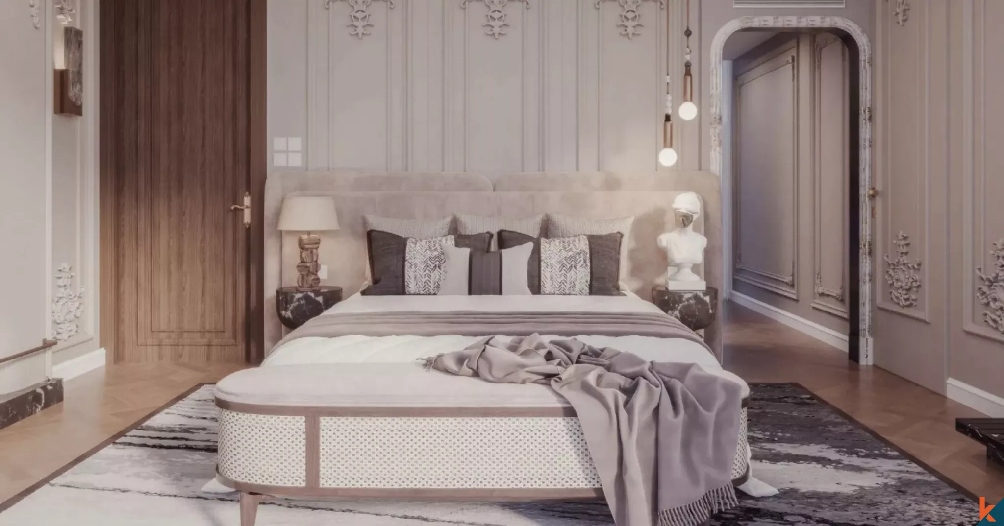 Villa de deux chambres à coucher à flanc de falaise avec vue imprenable sur l'océan à Uluwatu, sur plan