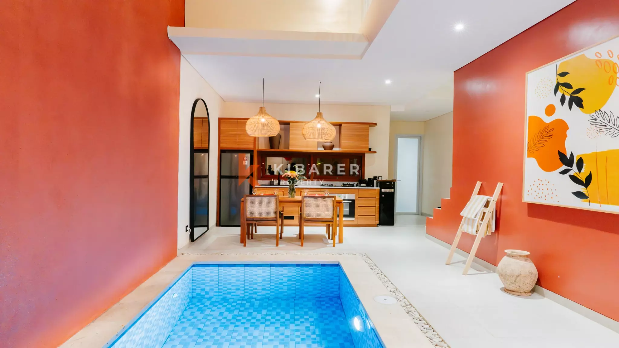 Modern Two-Bedroom Retreat with Sunlit Indoor Pool in Pecatu