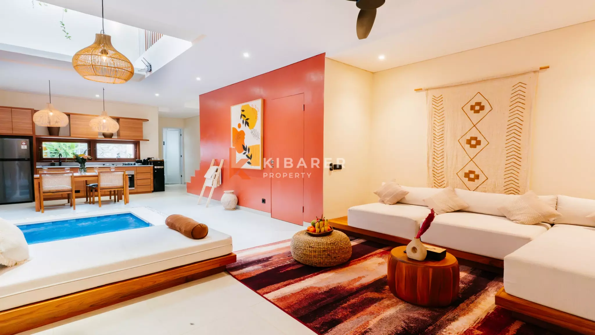 Modern Two-Bedroom Retreat with Sunlit Indoor Pool in Pecatu