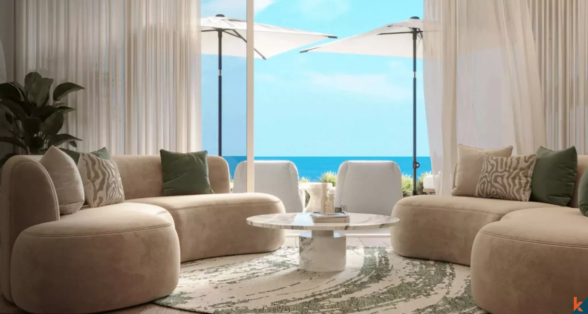 Three Bedroom Offplan Cliffside Villa for Lease with Unobstructed Ocean View in Uluwatu