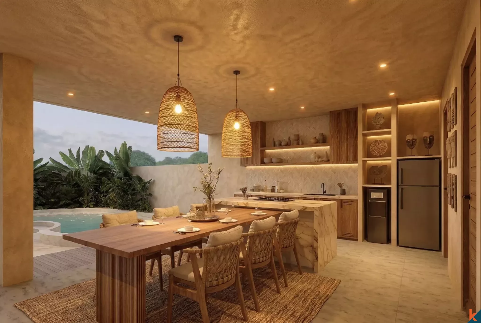 Luxurious Off Plan Two Bedroom Villa with Amazing Ocean Views in Nusa Lembongan