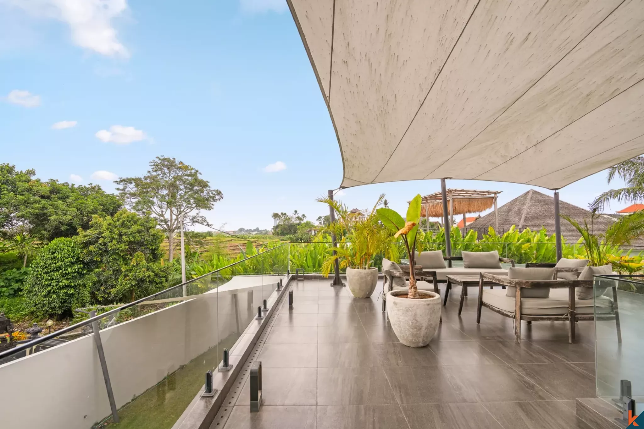 Luxury Modern Three Bedroom Leasehold Villa with Serene Rice Field Views in Cemagi