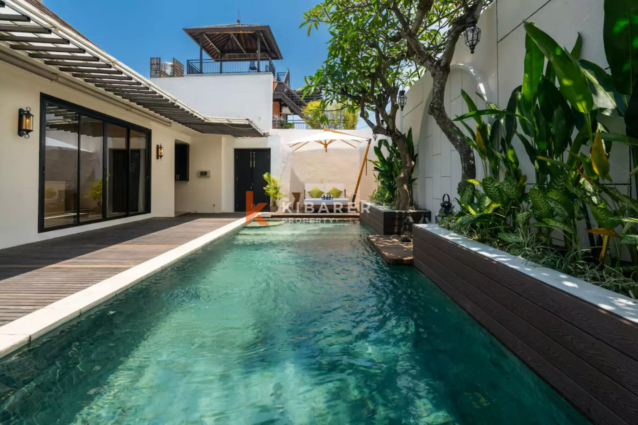 Villa Dua Kamar Tidur dengan Kolam Renang di Lokasi Strategis – Berjalan Kaki ke Pantai Atlas & Berawa